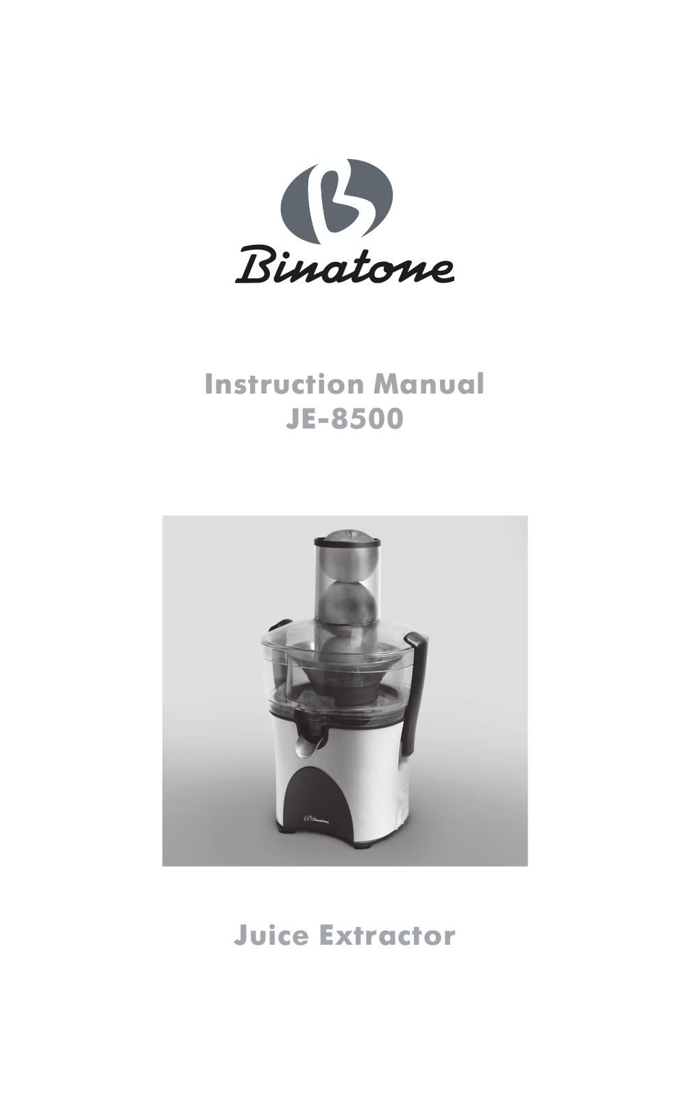 Binatone JE 8500 User Manual