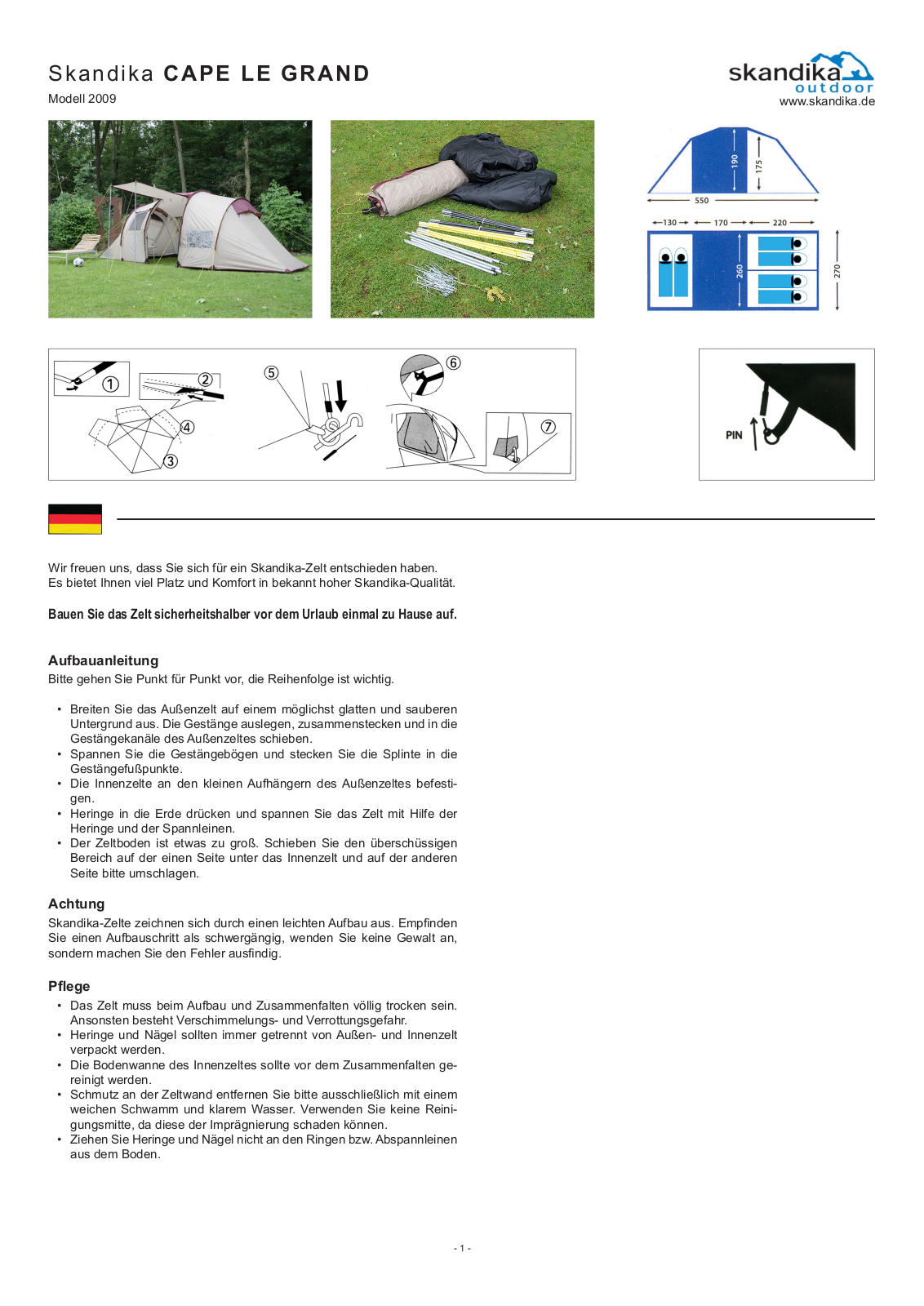 Skandika Cape le Grand User Manual