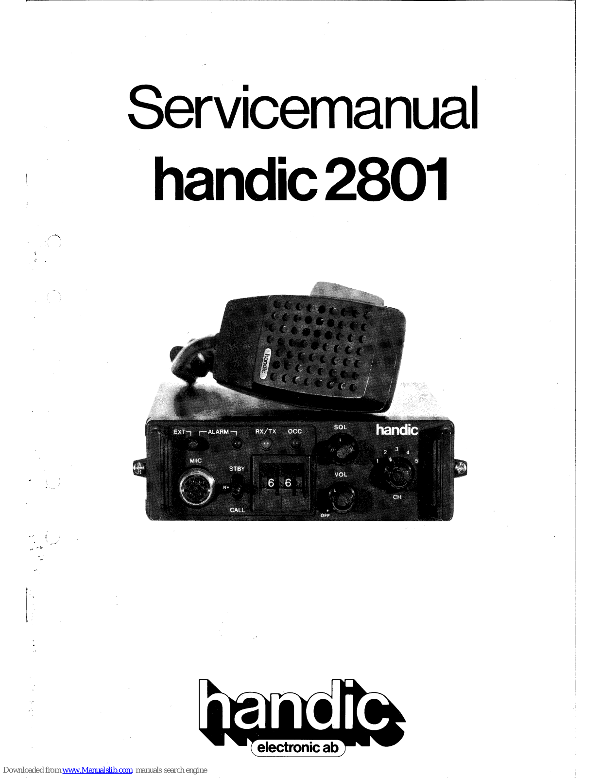 Handic 2801 Service Manual