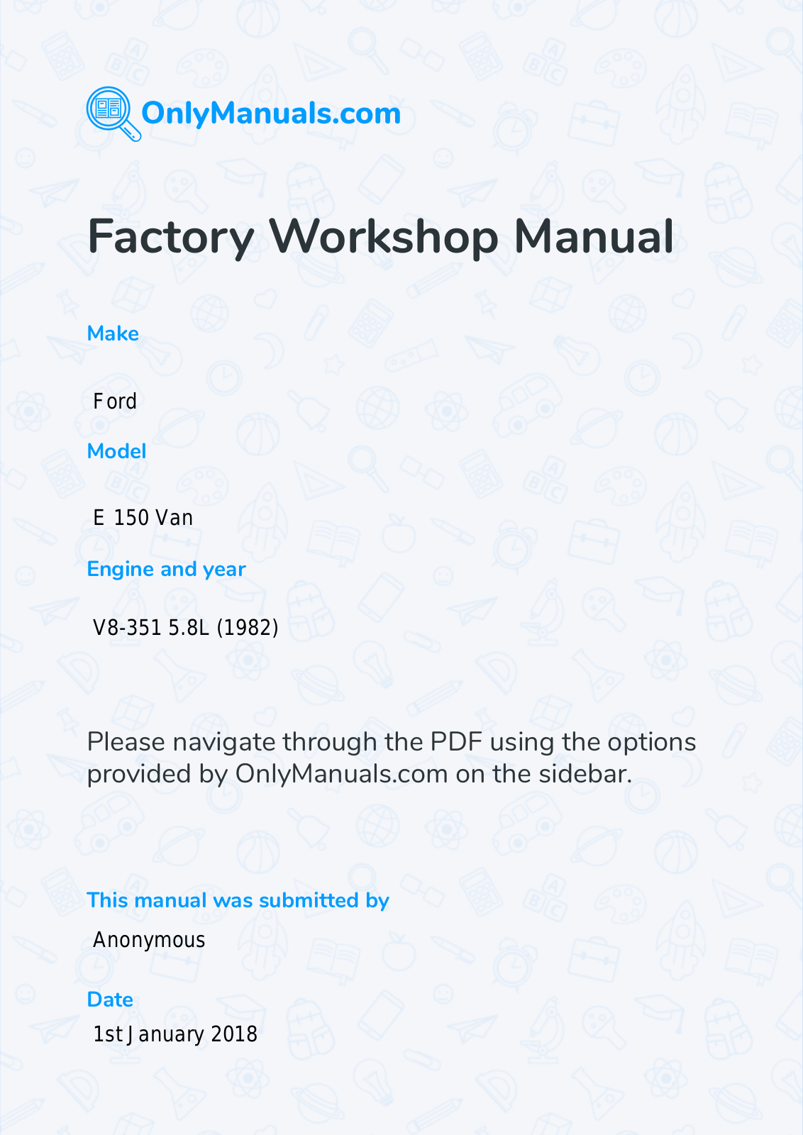 Ford E-150 (1982) Workshop Manual - ManualMachine.com