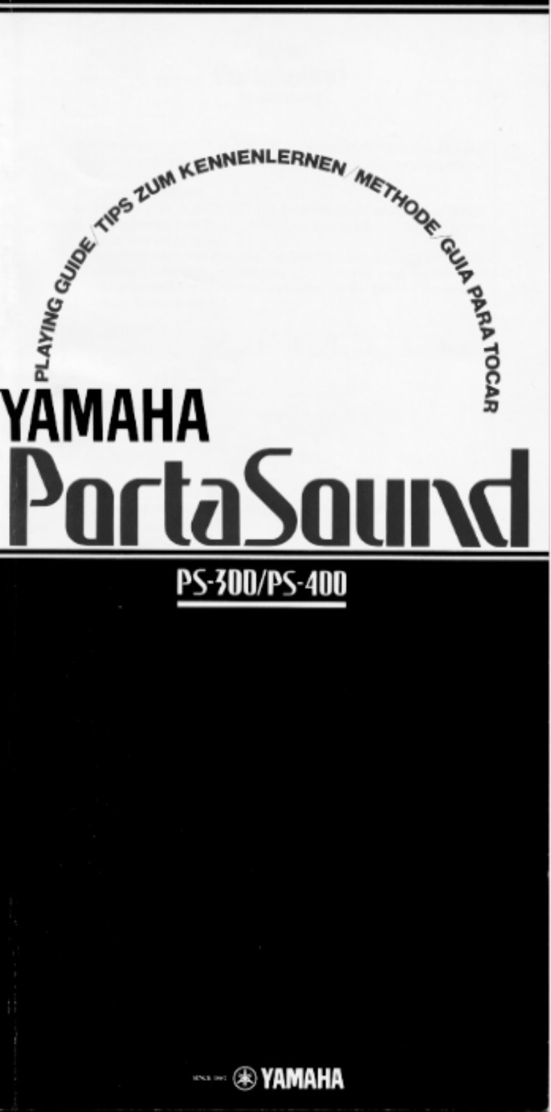 Yamaha PS-300, PS-400 Owner's Manual