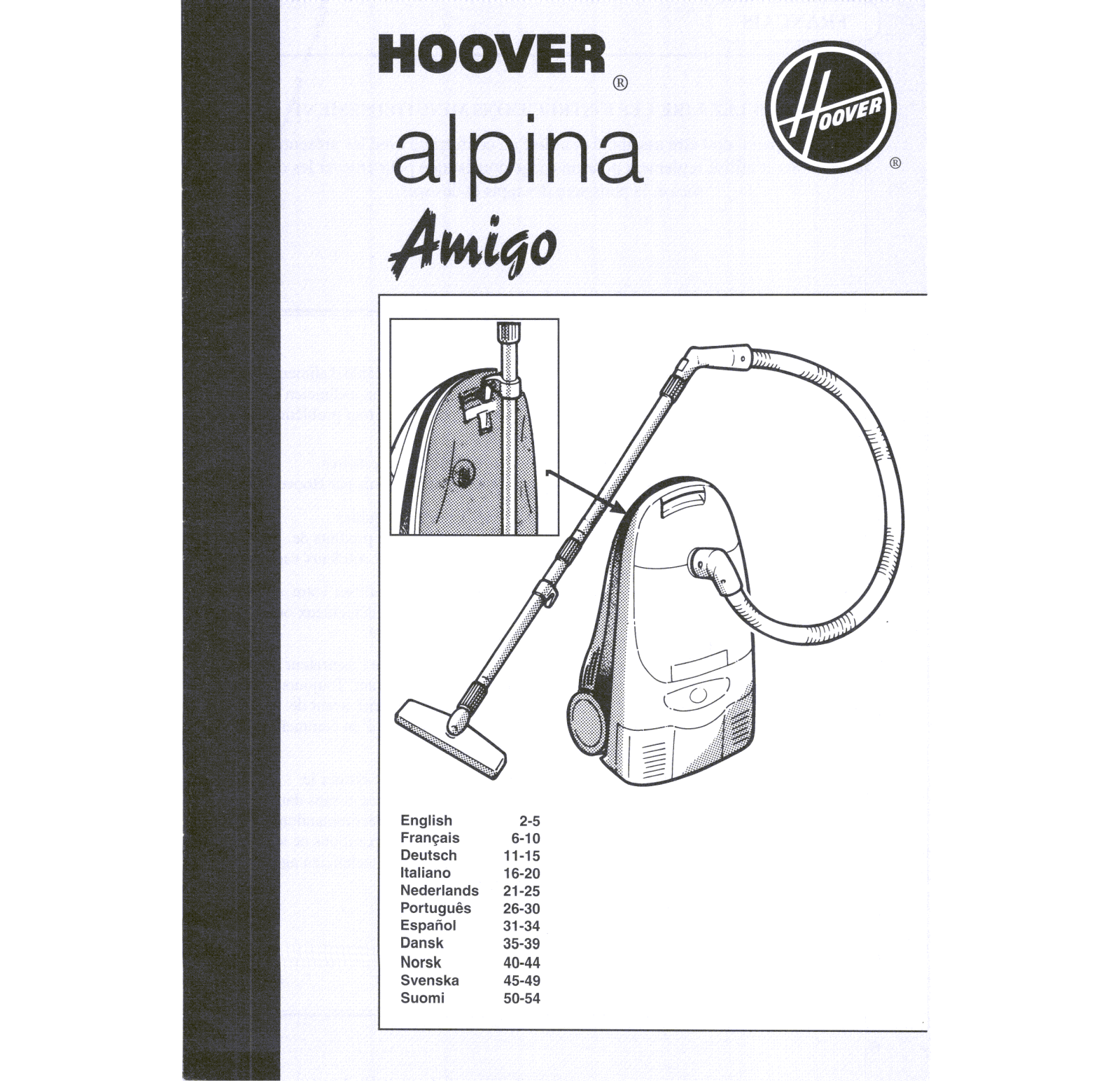 HOOVER ALPINA AMIGO, SC 142 User Manual