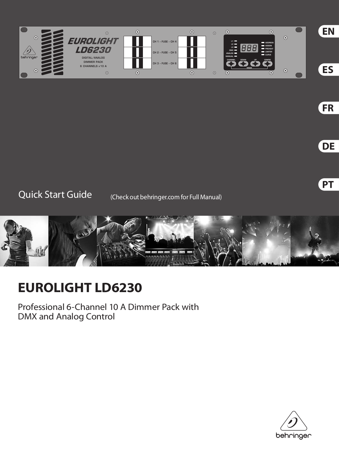 Behringer LD6230 Quick Start Guide