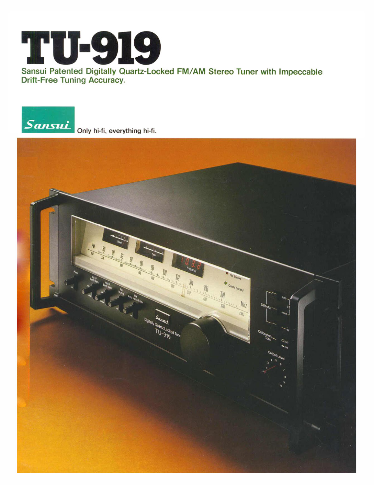 Sansui TU-919 Brochure