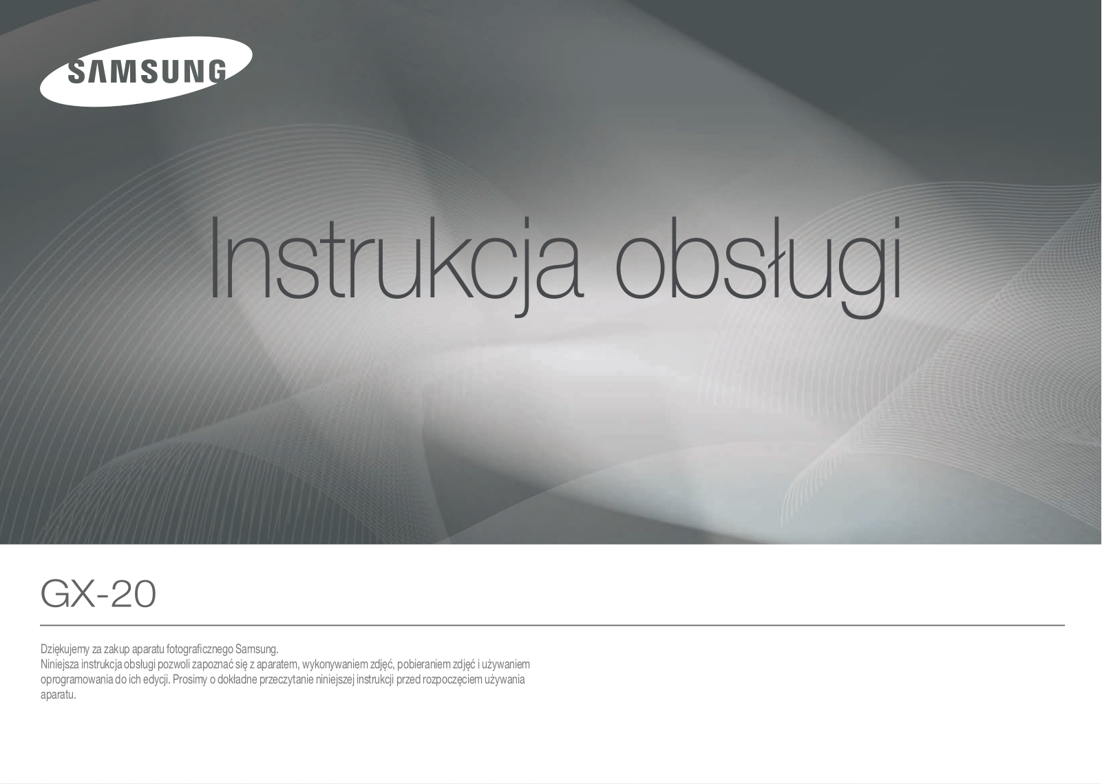 Samsung GX-20 User Manual