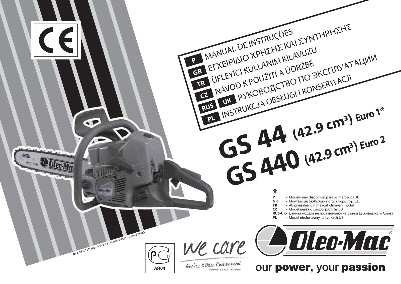 Oleo-Mac GS 440 User guide - ManualMachine.com