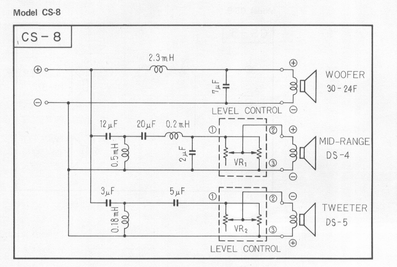 Pioneer CS-8 Schematic