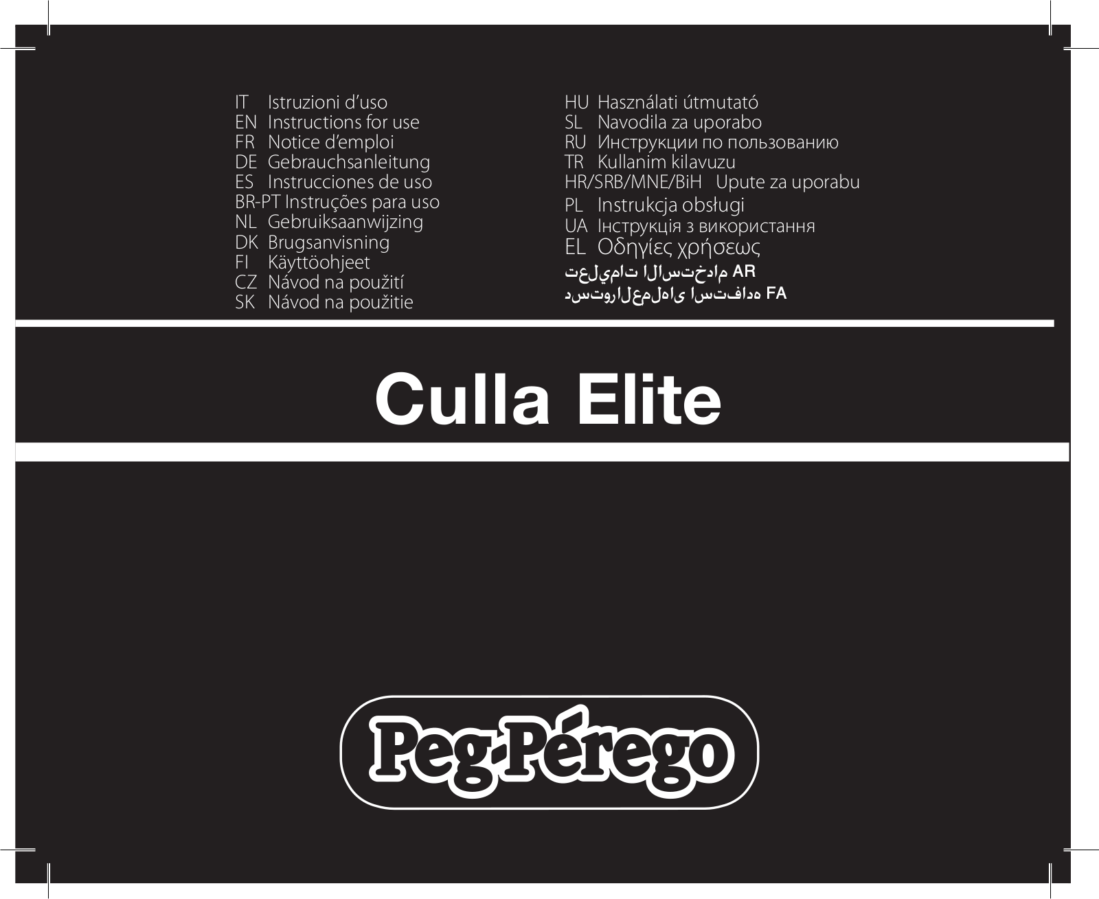 Peg-Perego Culla Elite Instructions For Use Manual