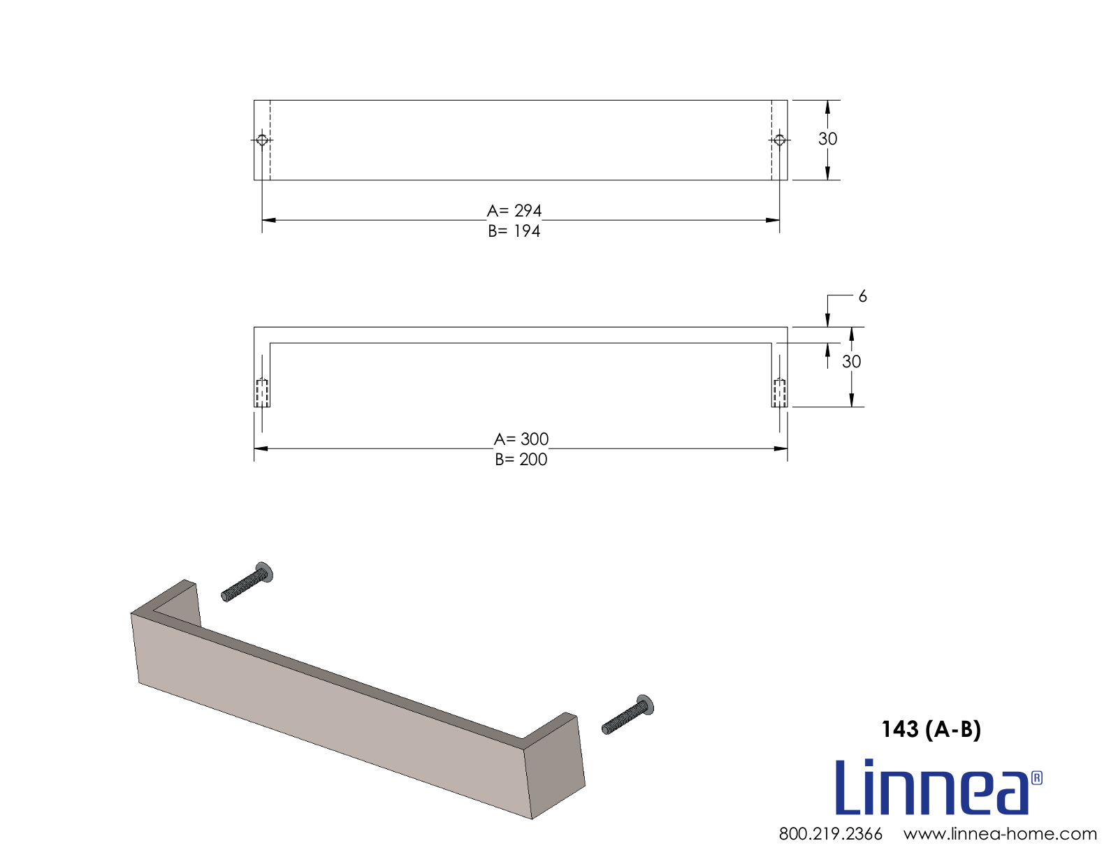 Linnea LNNE1070 Dimensions - ManualMachine.com