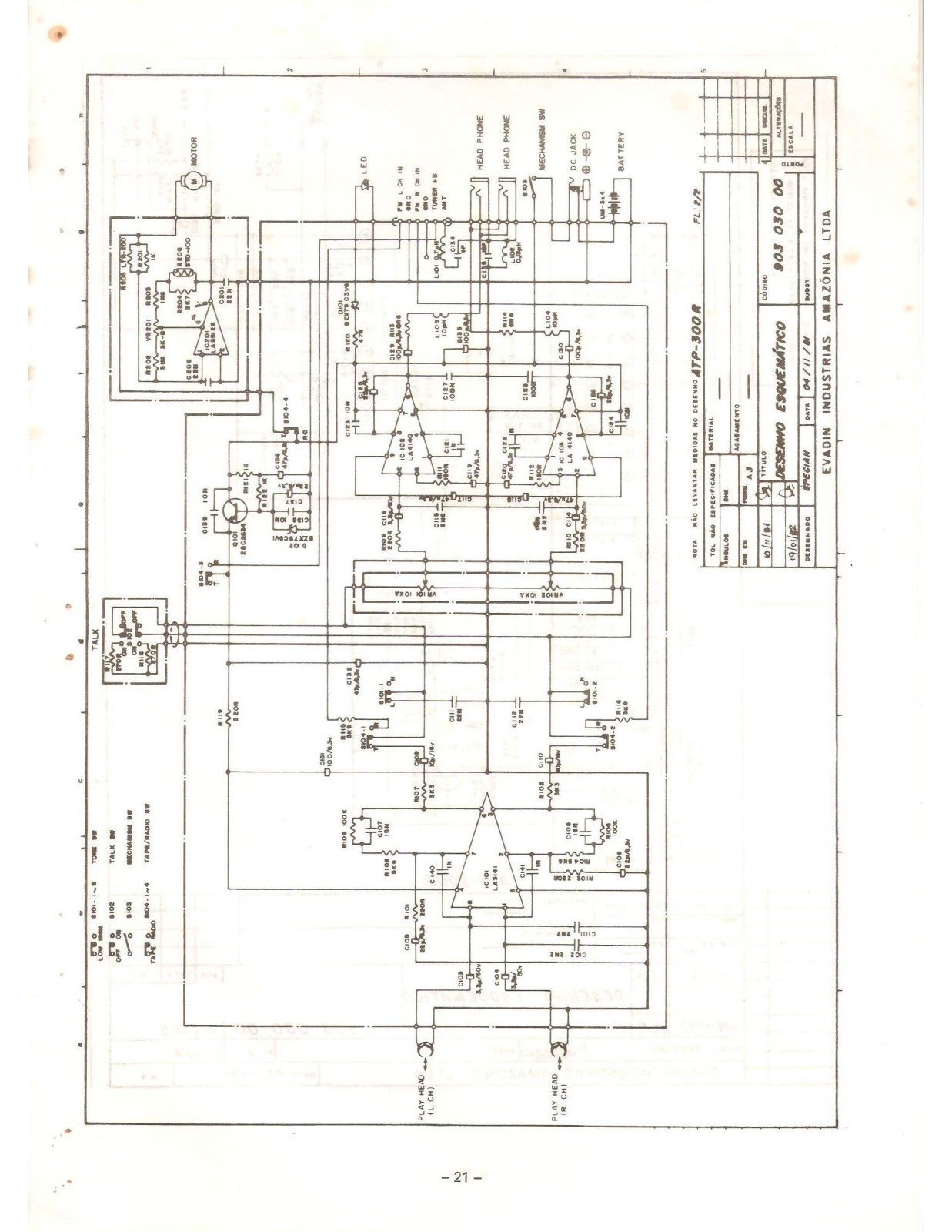 Aiko ATP-300R Schematic