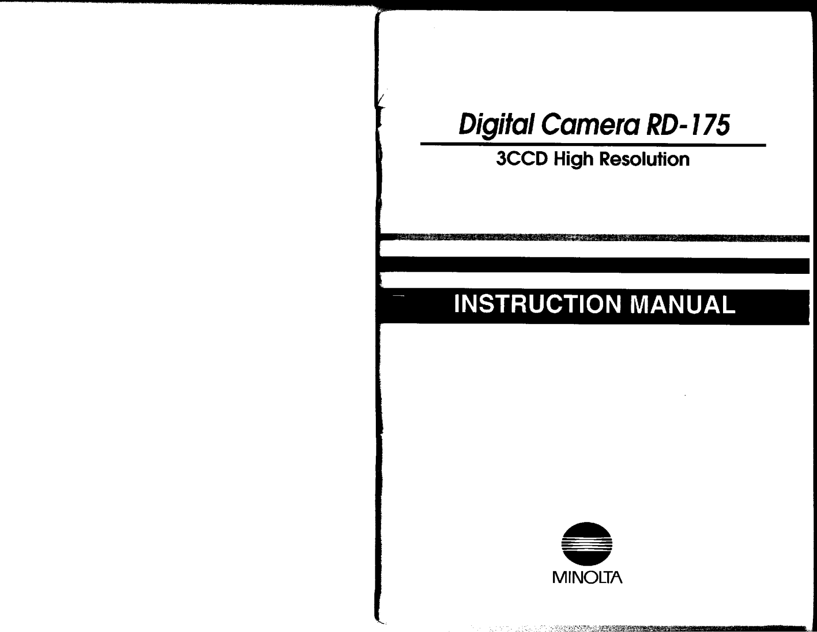 Konica RD175 User Manual