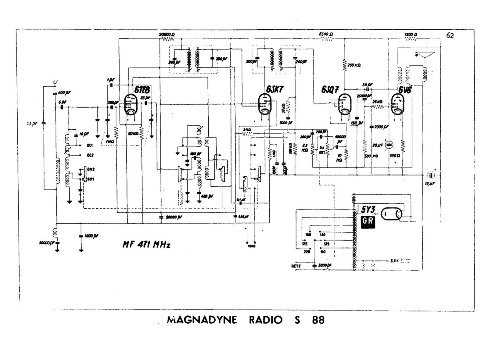 Magnadyne s88 schematic