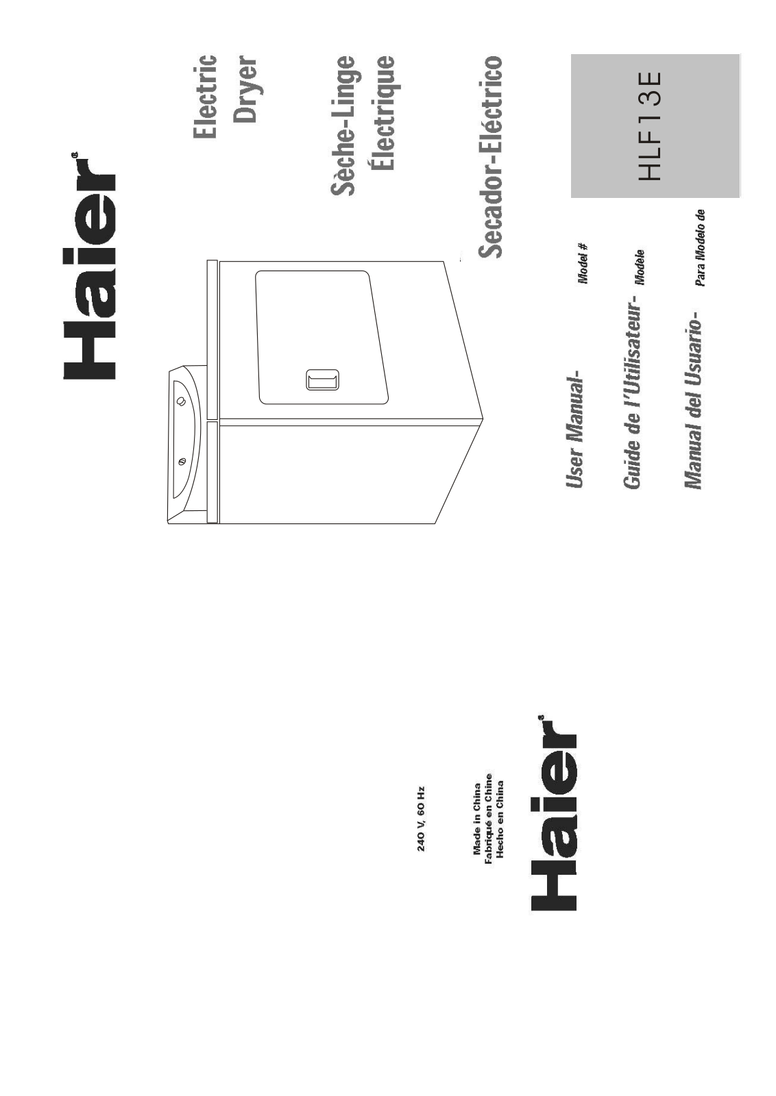 Haier HLF13E User Manual