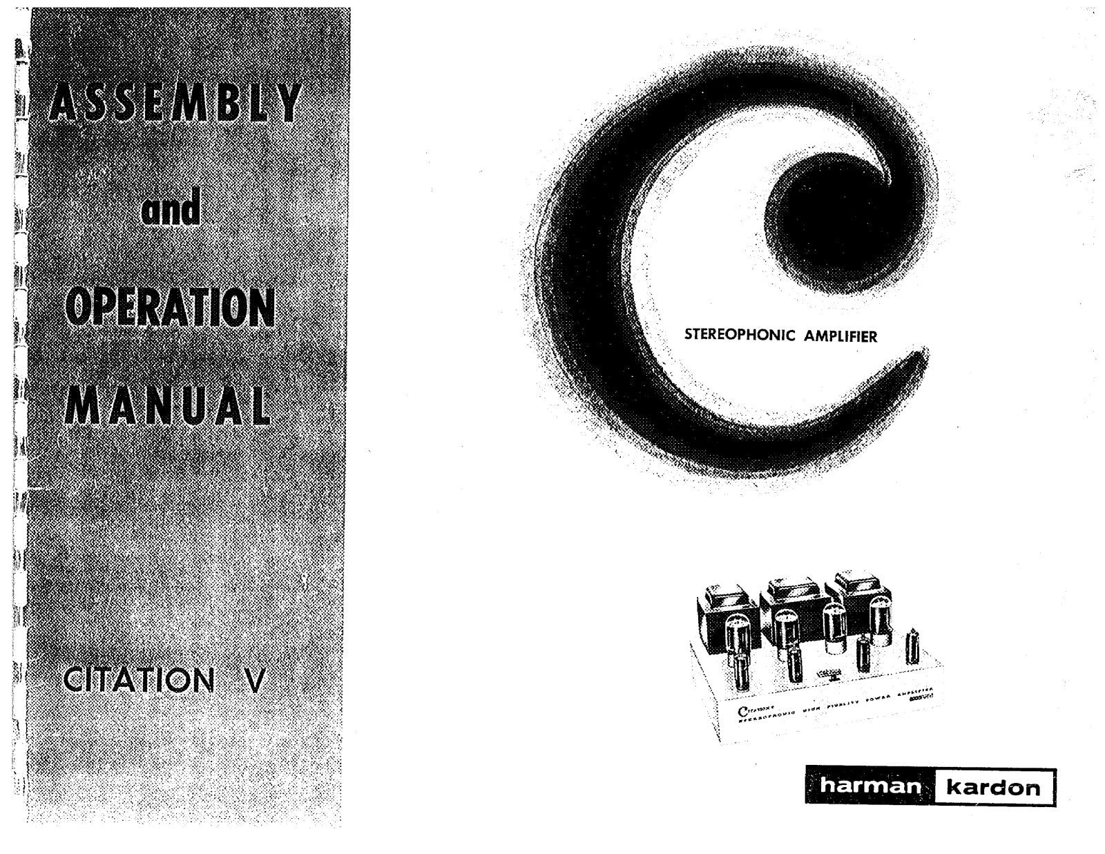 Harman kardon CITATION V Operation Manual