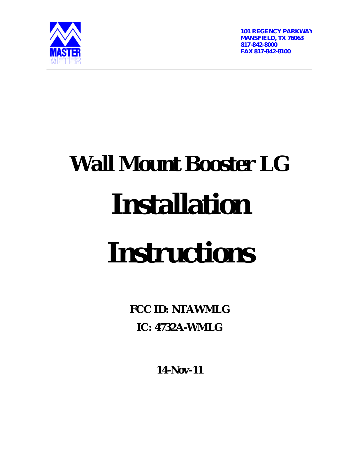 Telematics Wireless WMLG User Manual