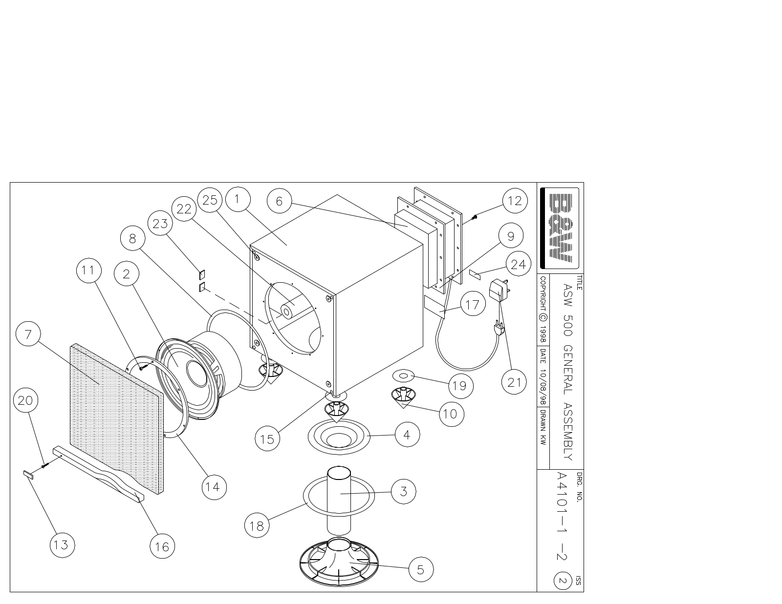 Bowers and Wilkins ASW-500 Service manual