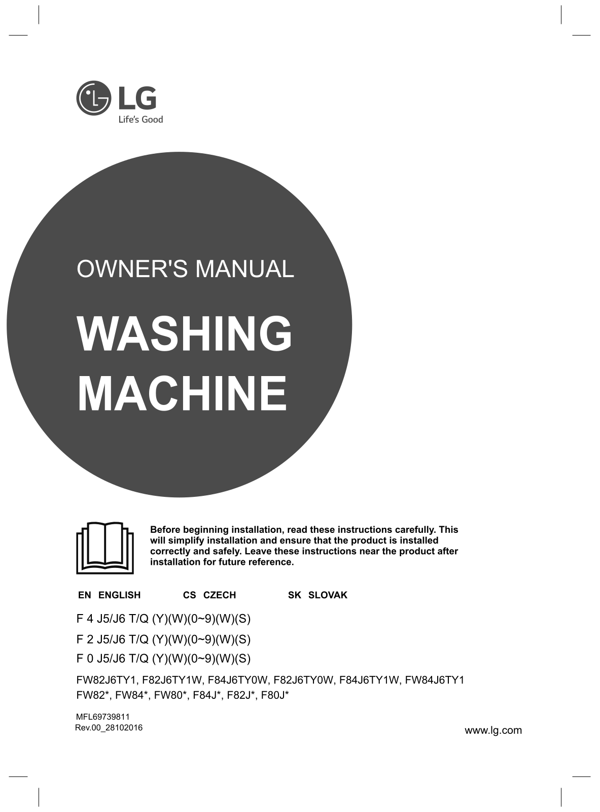 philips FW82J6TY1 Operating Instructions