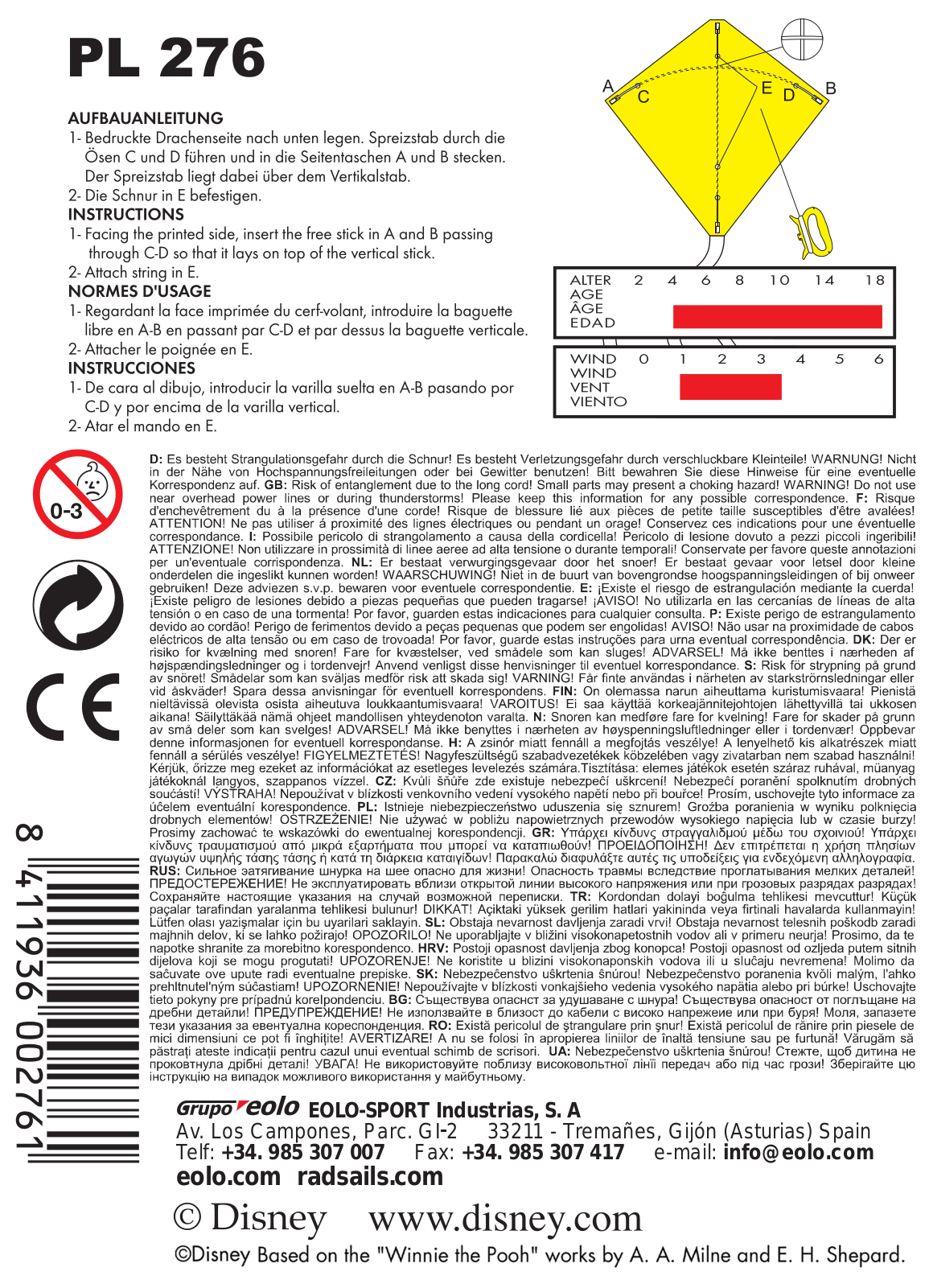 EOLO Sport PL 276 User guide