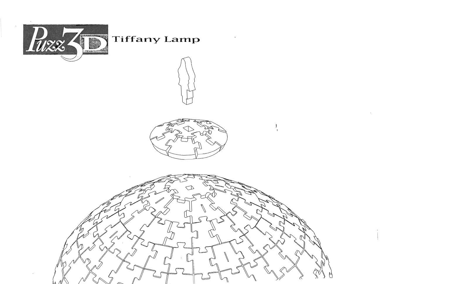 Hasbro PUZZ 3D TIFFANY LAMP User Manual