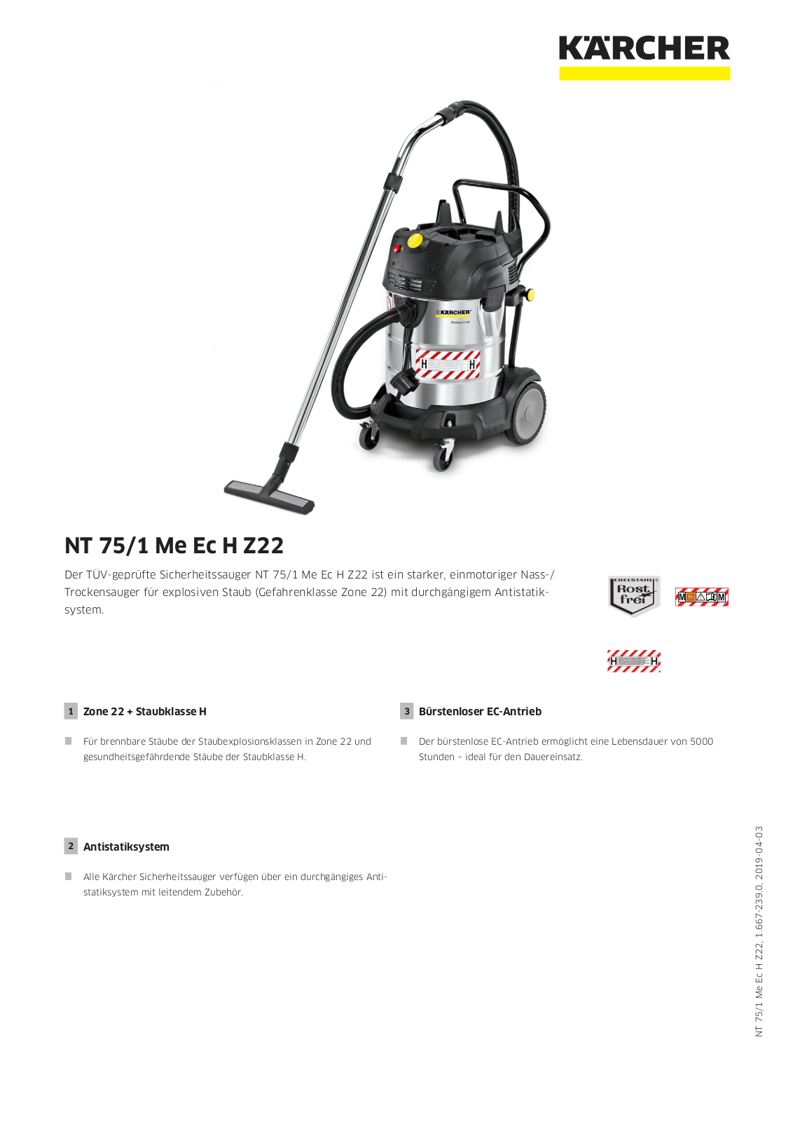 Kärcher NT 75-1 User Manual