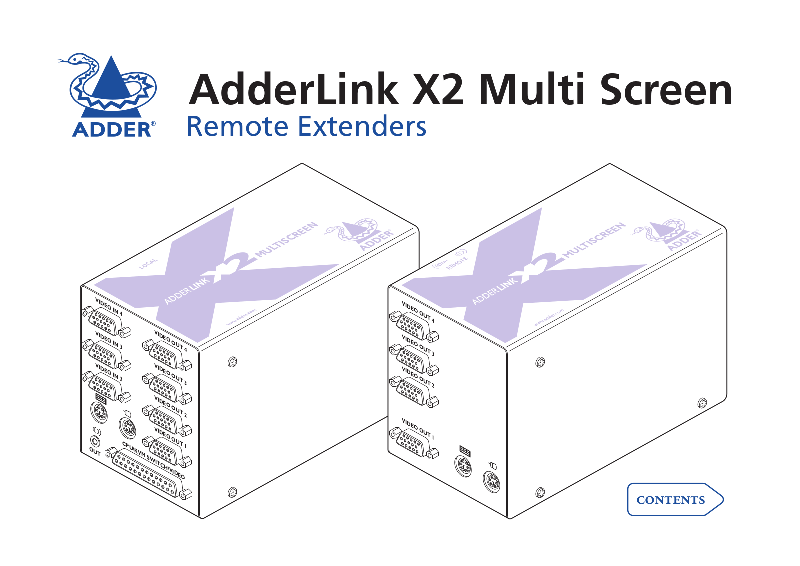 Adder Technology ADDERLINK X2 User Manual