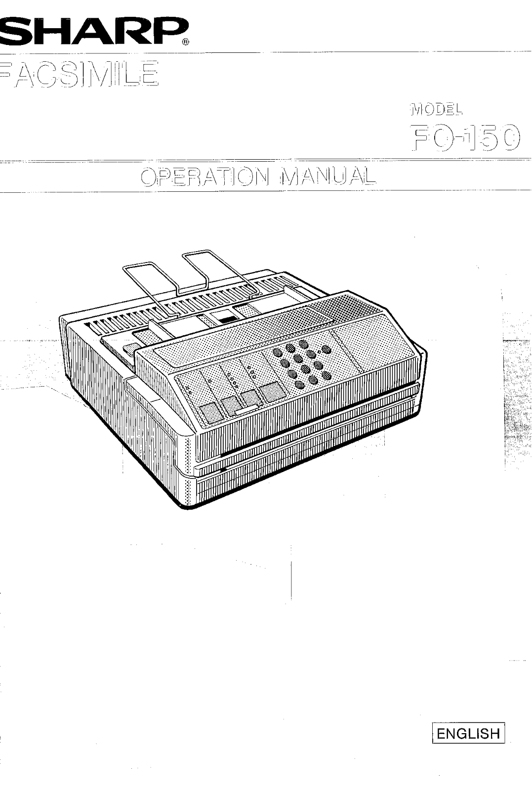 Sharp FO-150 Operating Manual