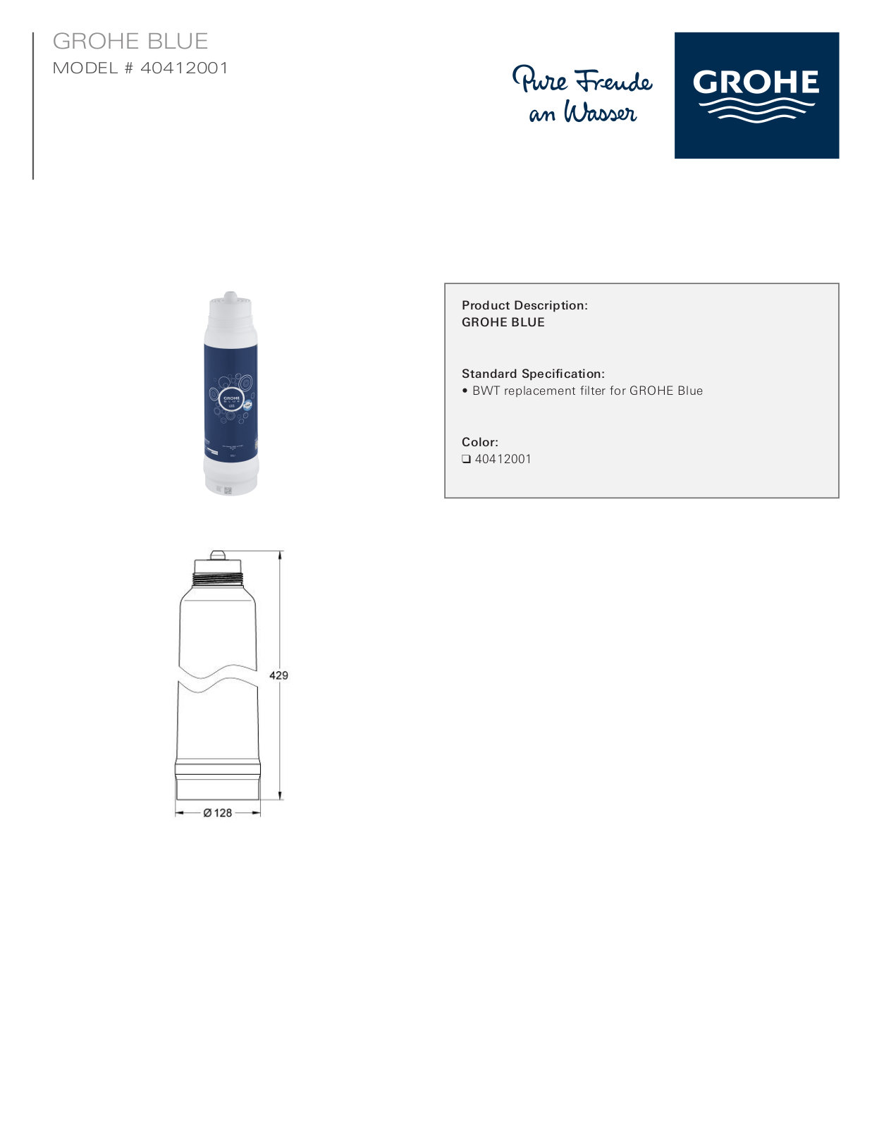 GROHE GRH5143 Specifications - ManualMachine.com