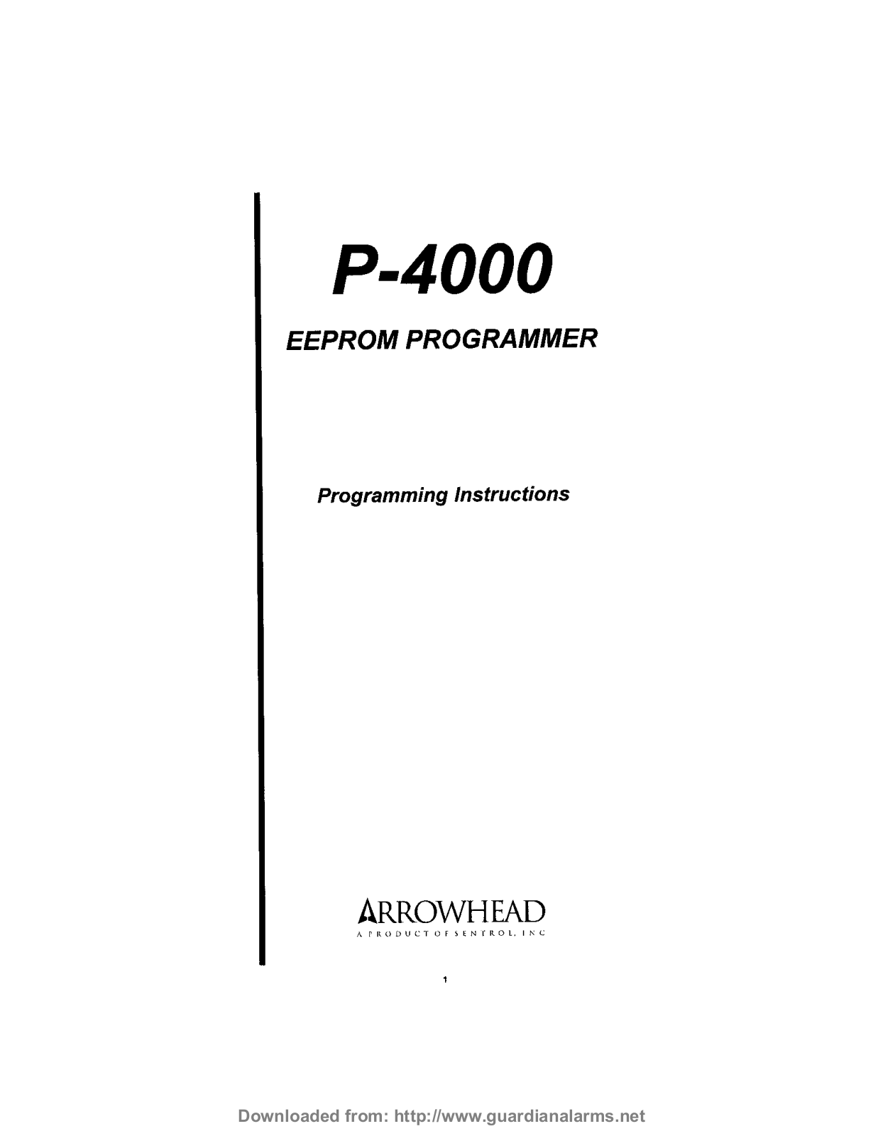 Acron P4000 User Manual