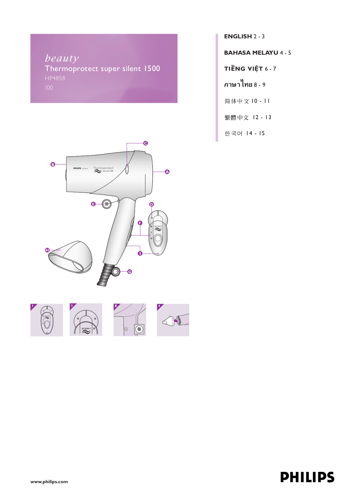 Philips HP4858 User Manual