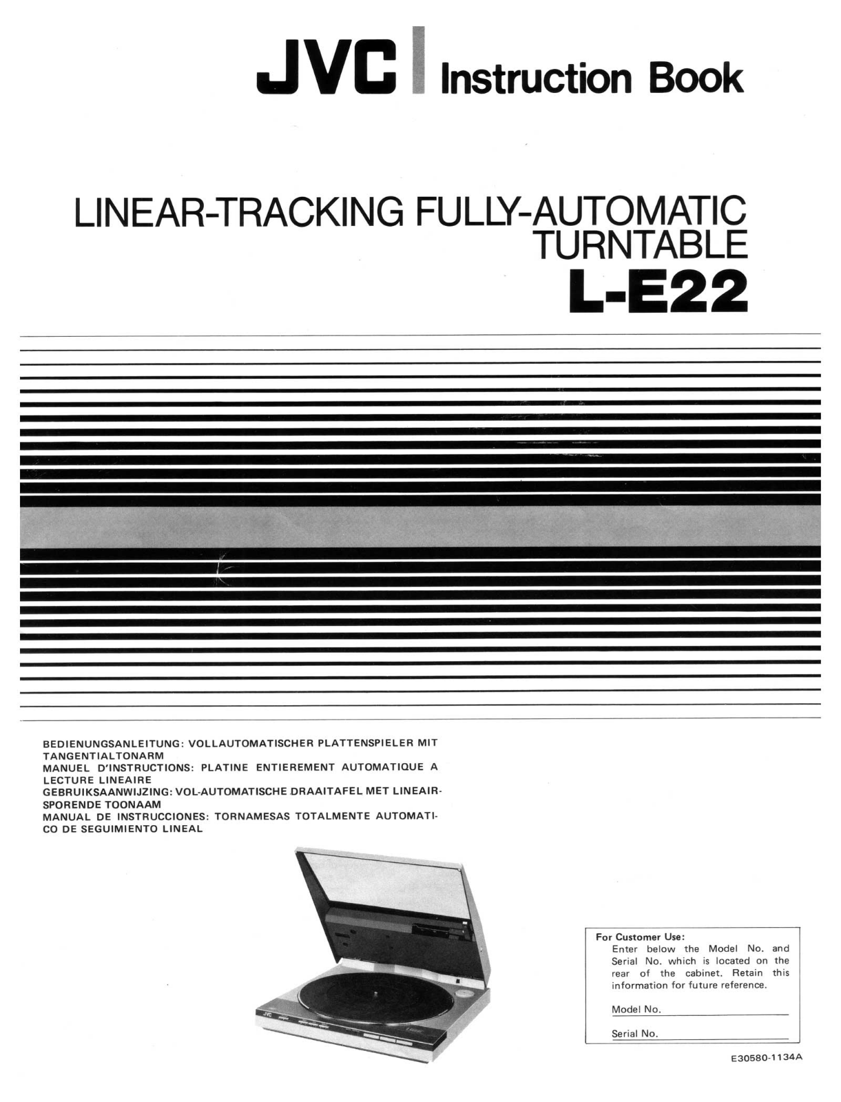 Jvc L-E22 Owners Manual