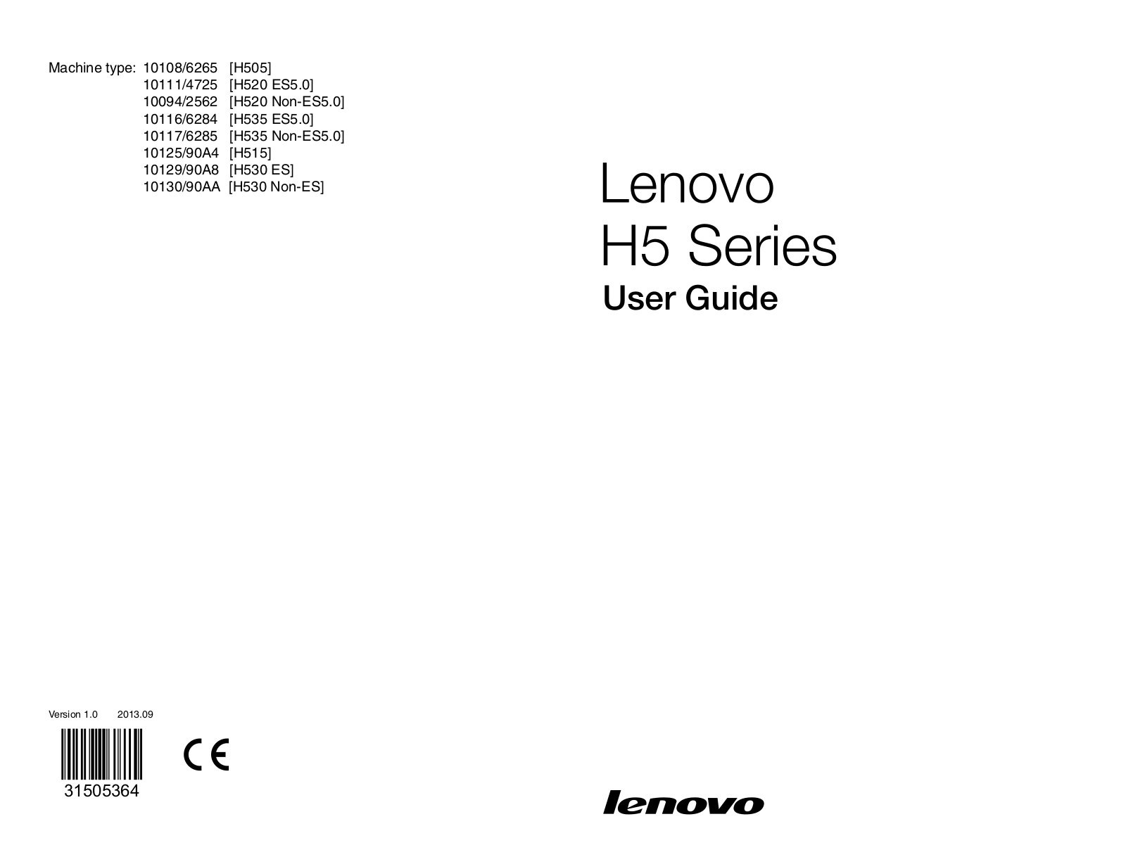 Lenovo H535 User Manual