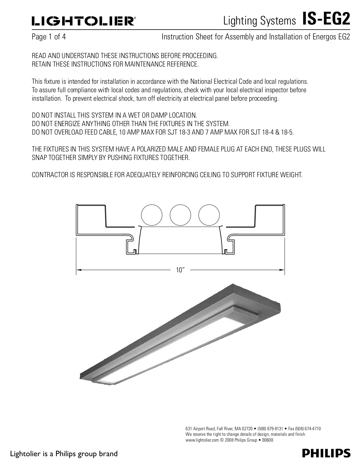 Lightolier IS-EG2 User Manual