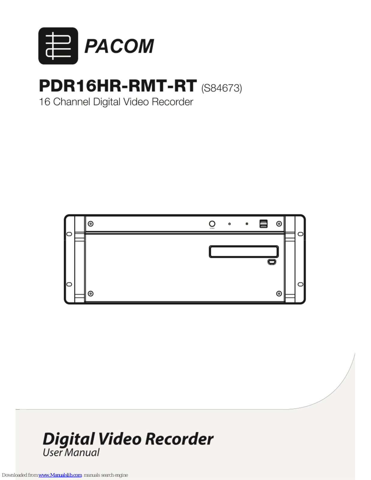 PACOM PDR16HR-RMT-RT User Manual