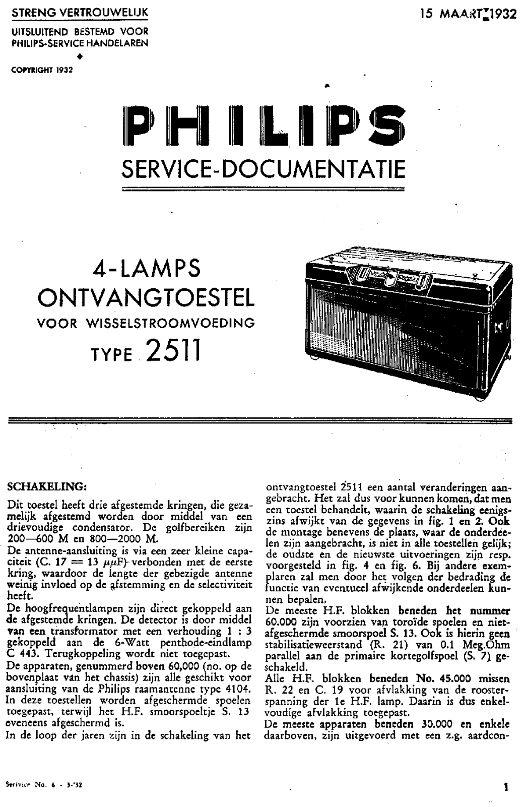 Philips 2511 Service Manual