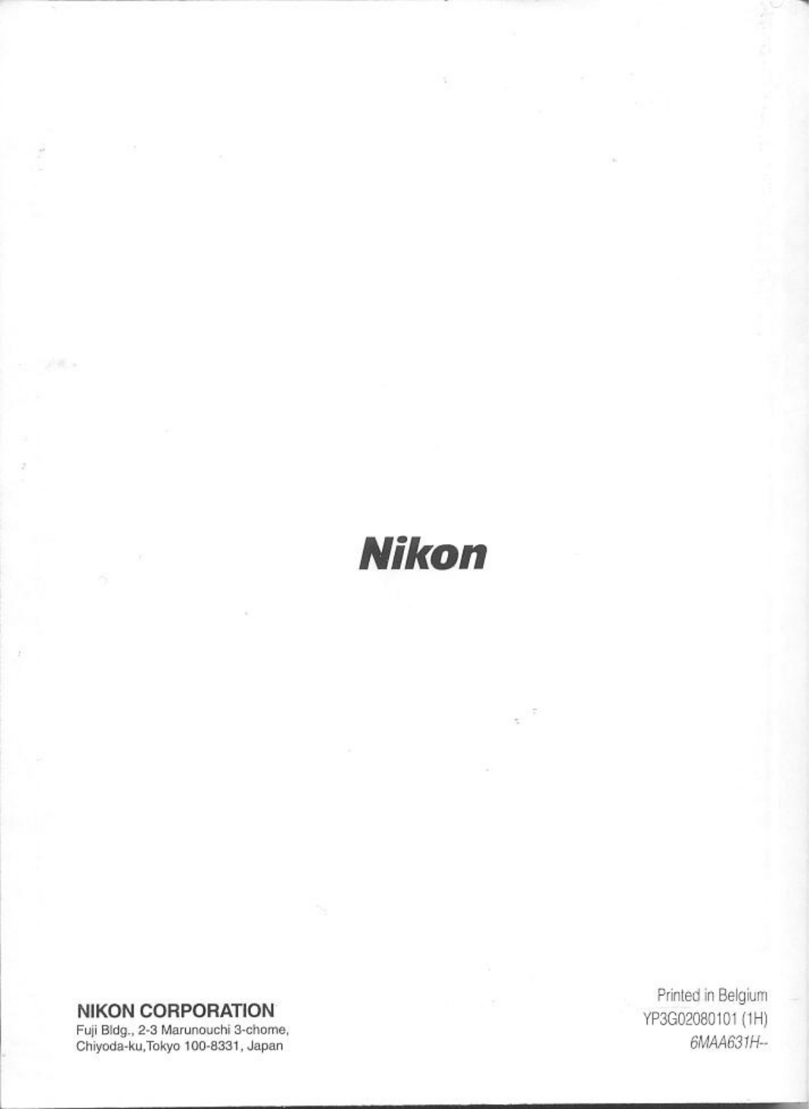 Nikon COOLPIX 5400 User Manual