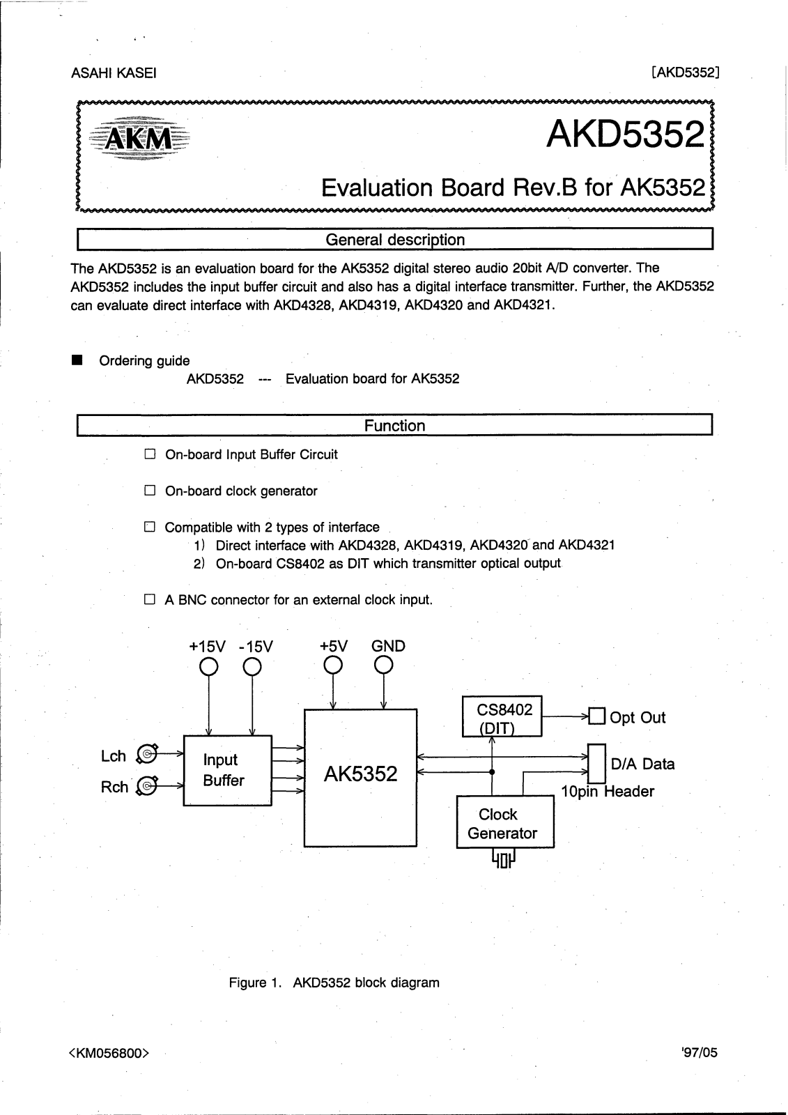 AKM AKD5352 Datasheet