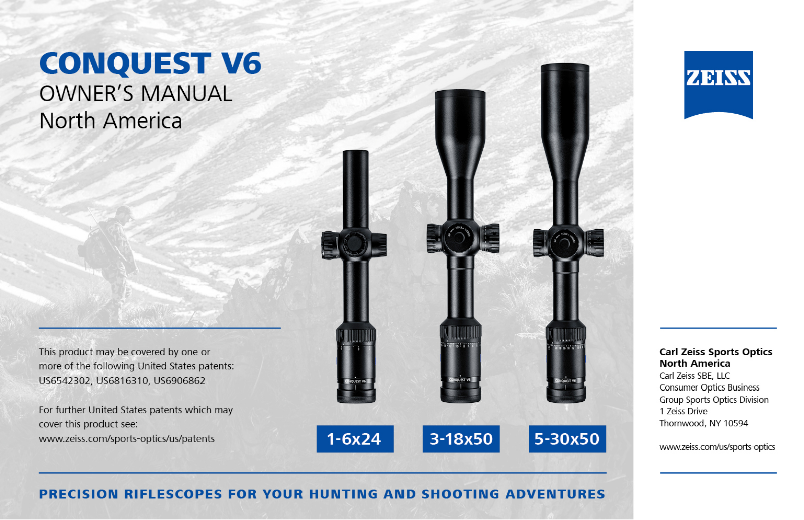 Zeiss Conquest V6 User Manual