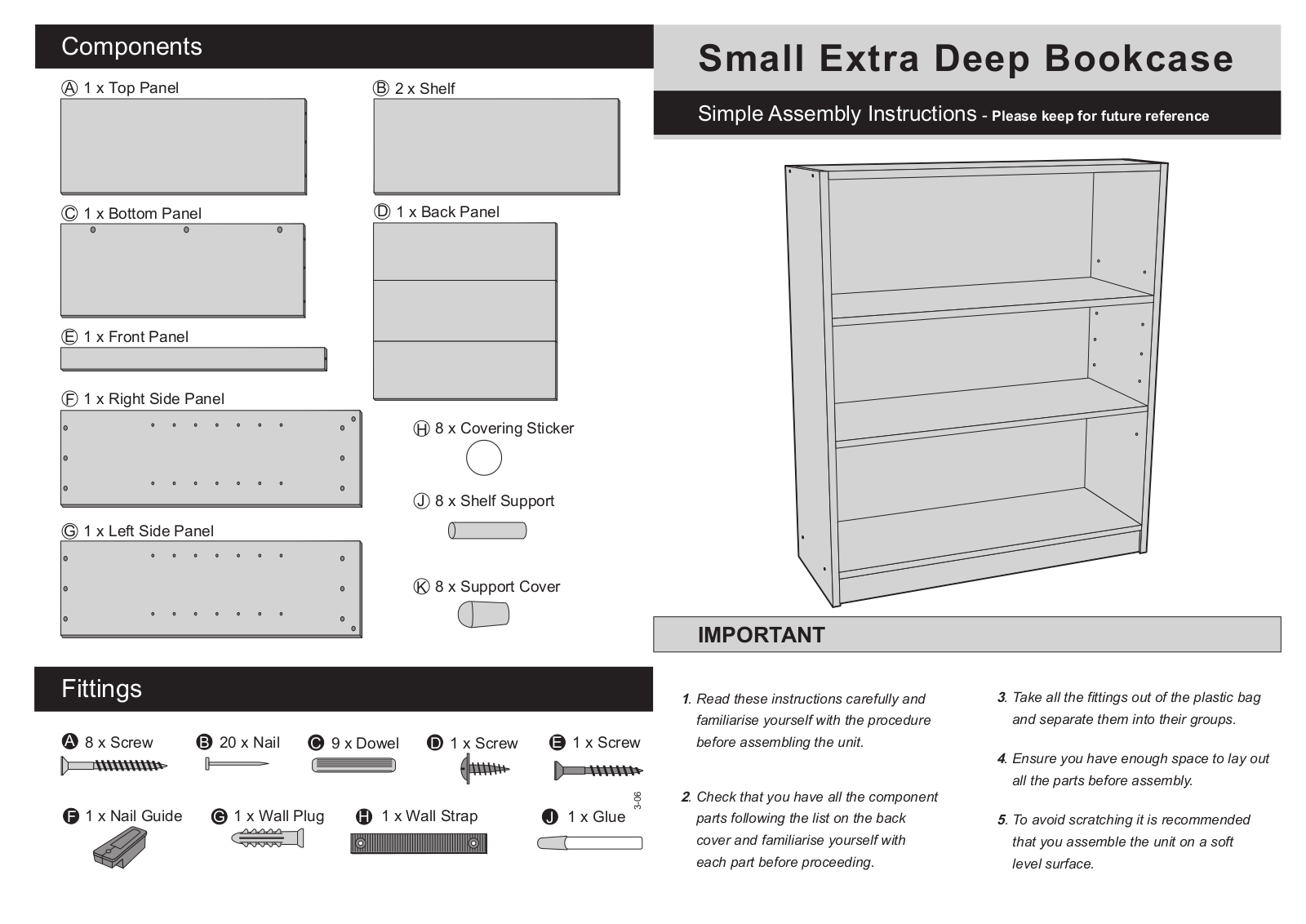 Argos 6091006 ASSEMBLY INSTRUCTIONS