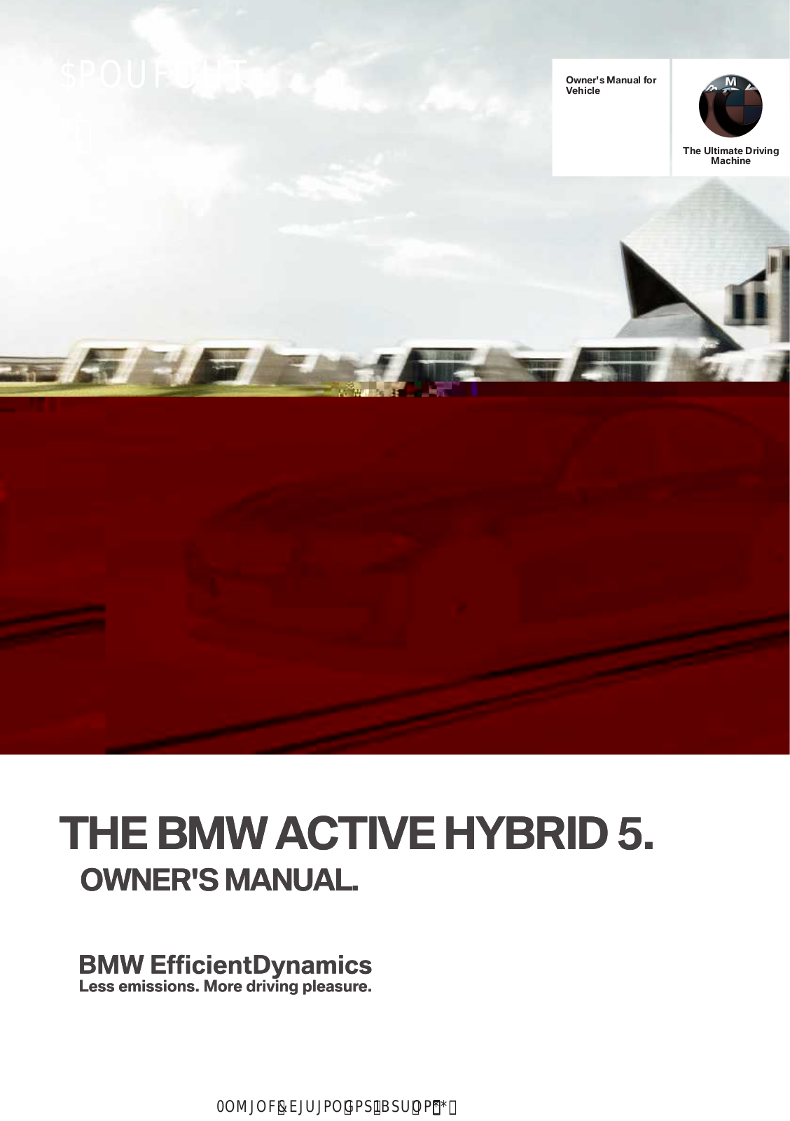 BMW ActiveHybrid 2013 User Manual