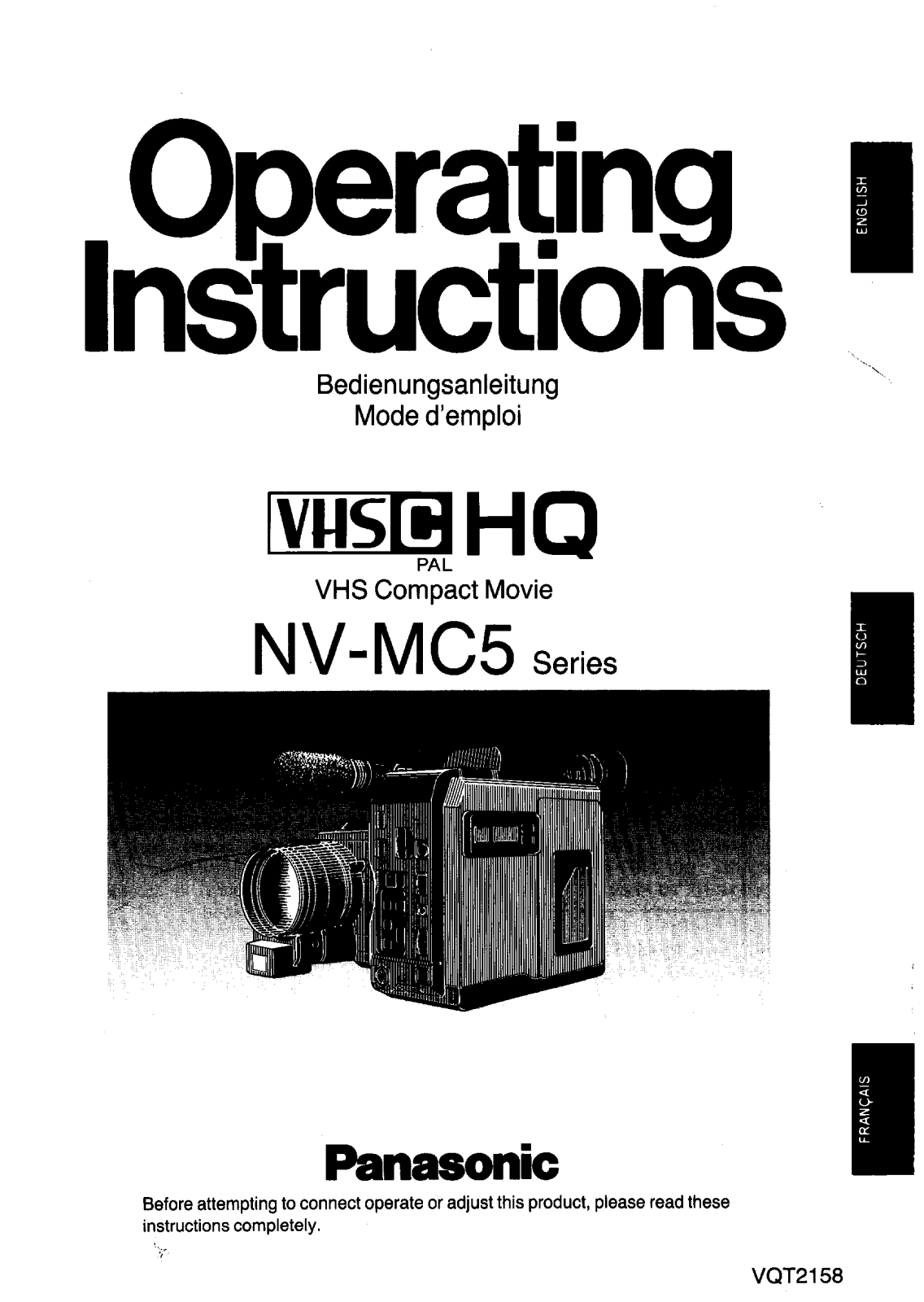 Panasonic NVMC5 User Manual