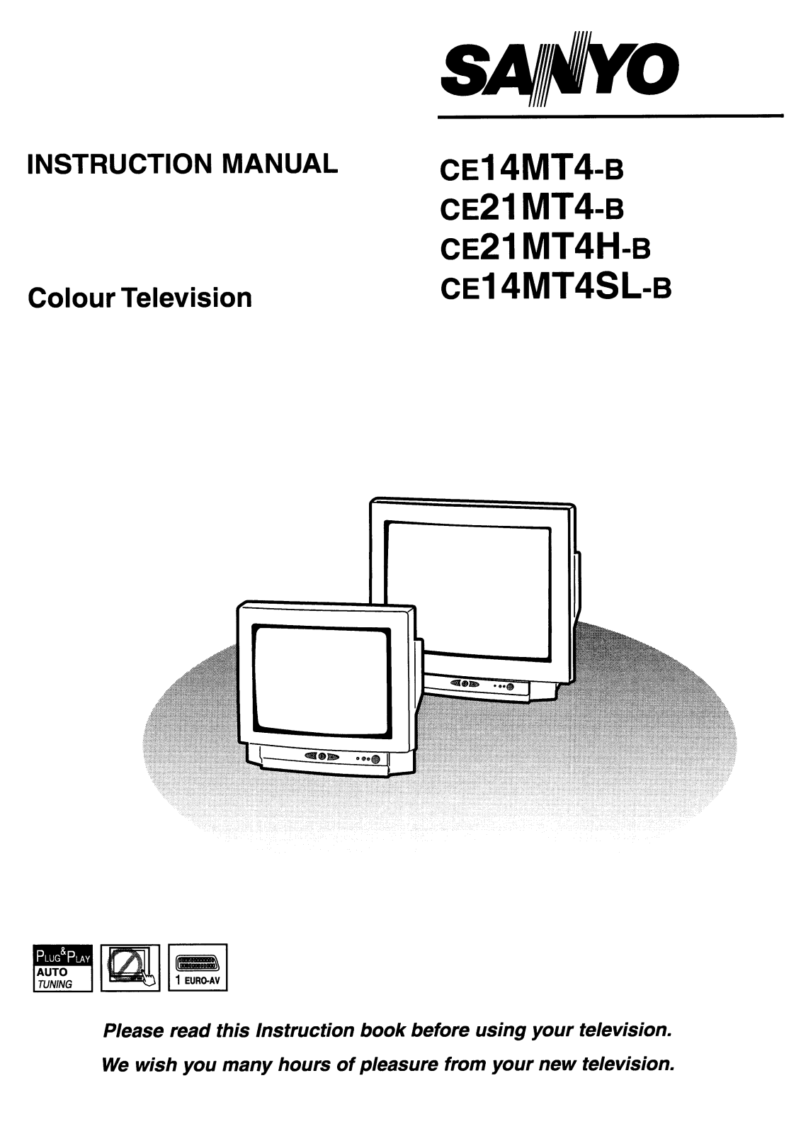 Sanyo CE21MT4-B, CE21MT4H-B, CE14MT4SL-B Instruction Manual