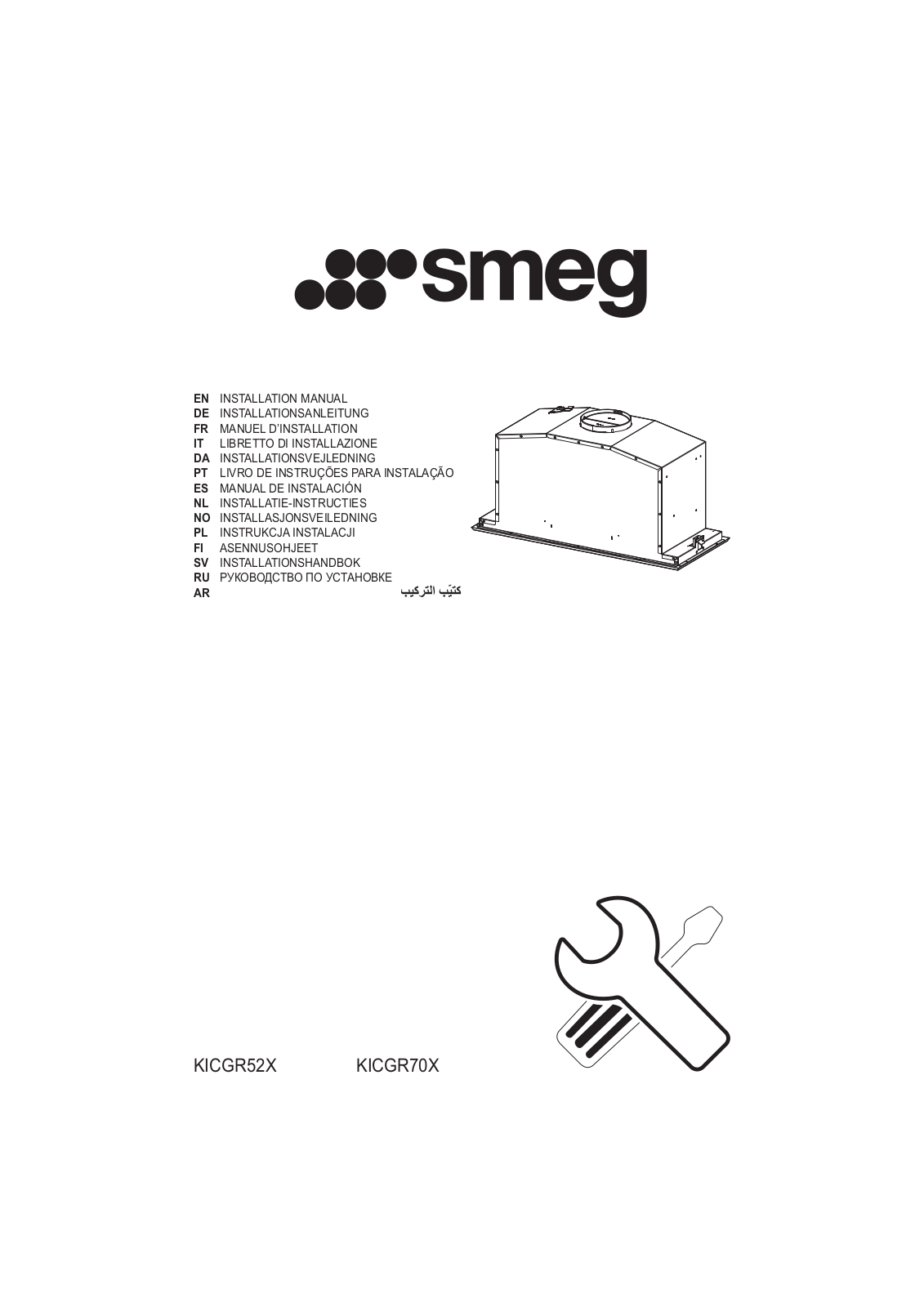 Smeg KICGR52X User Manual