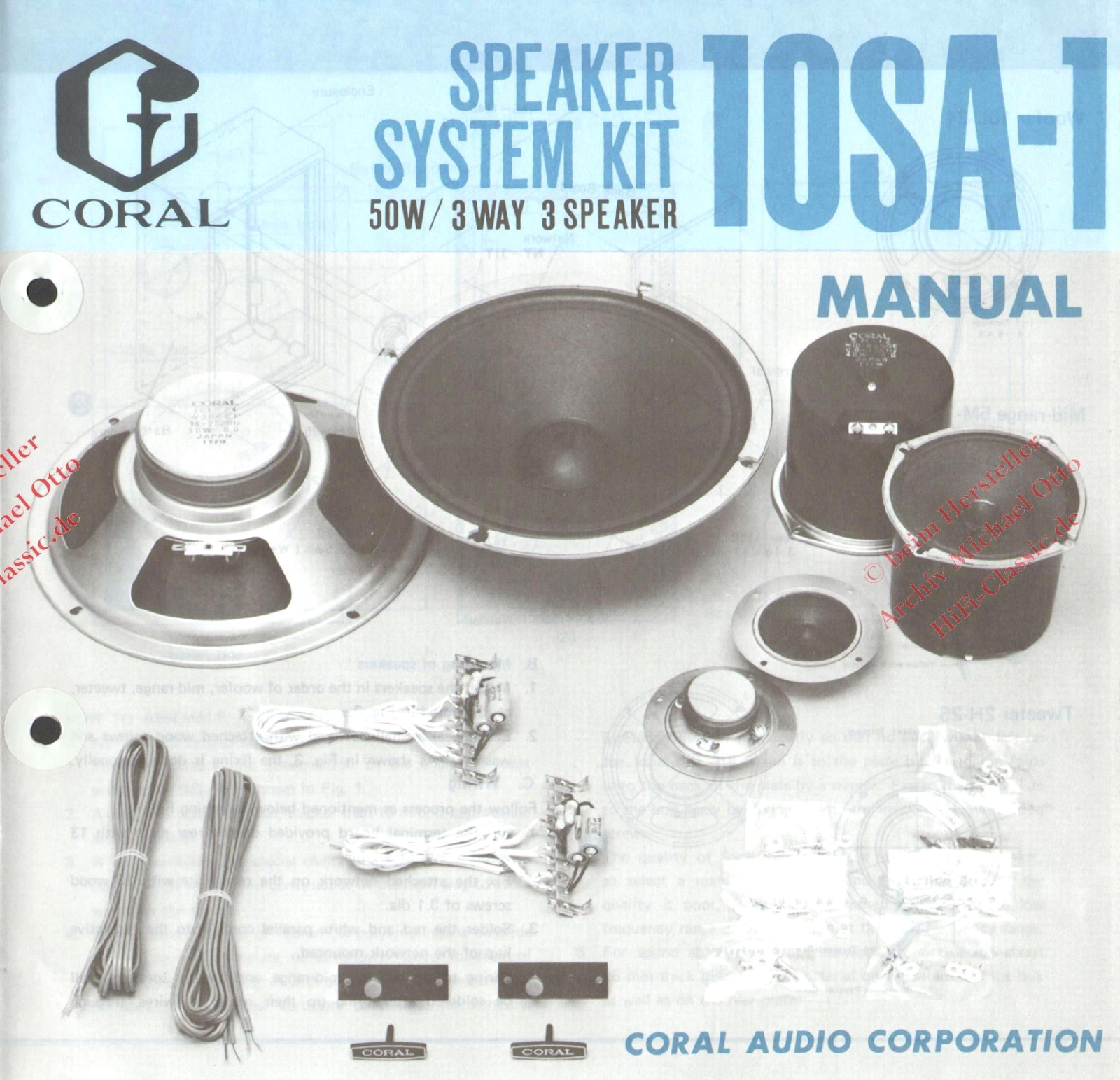 Coral 10SA-1 User guide - ManualMachine.com