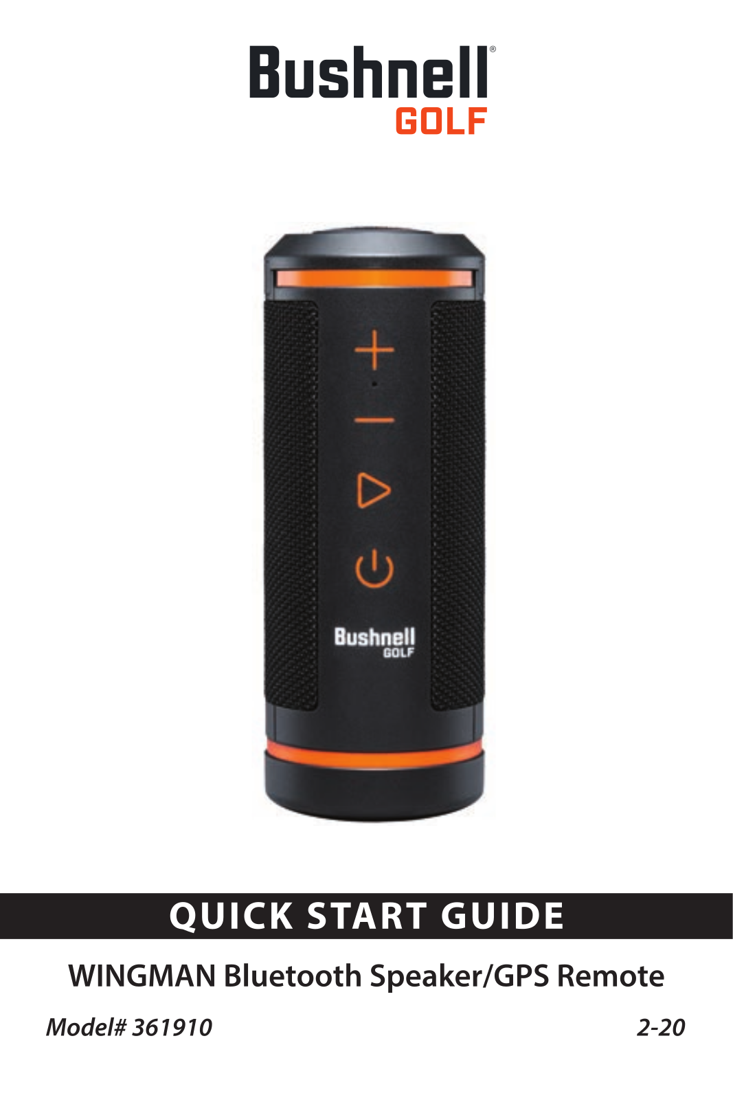 BUSHNELL Wingman Guide de démarrage