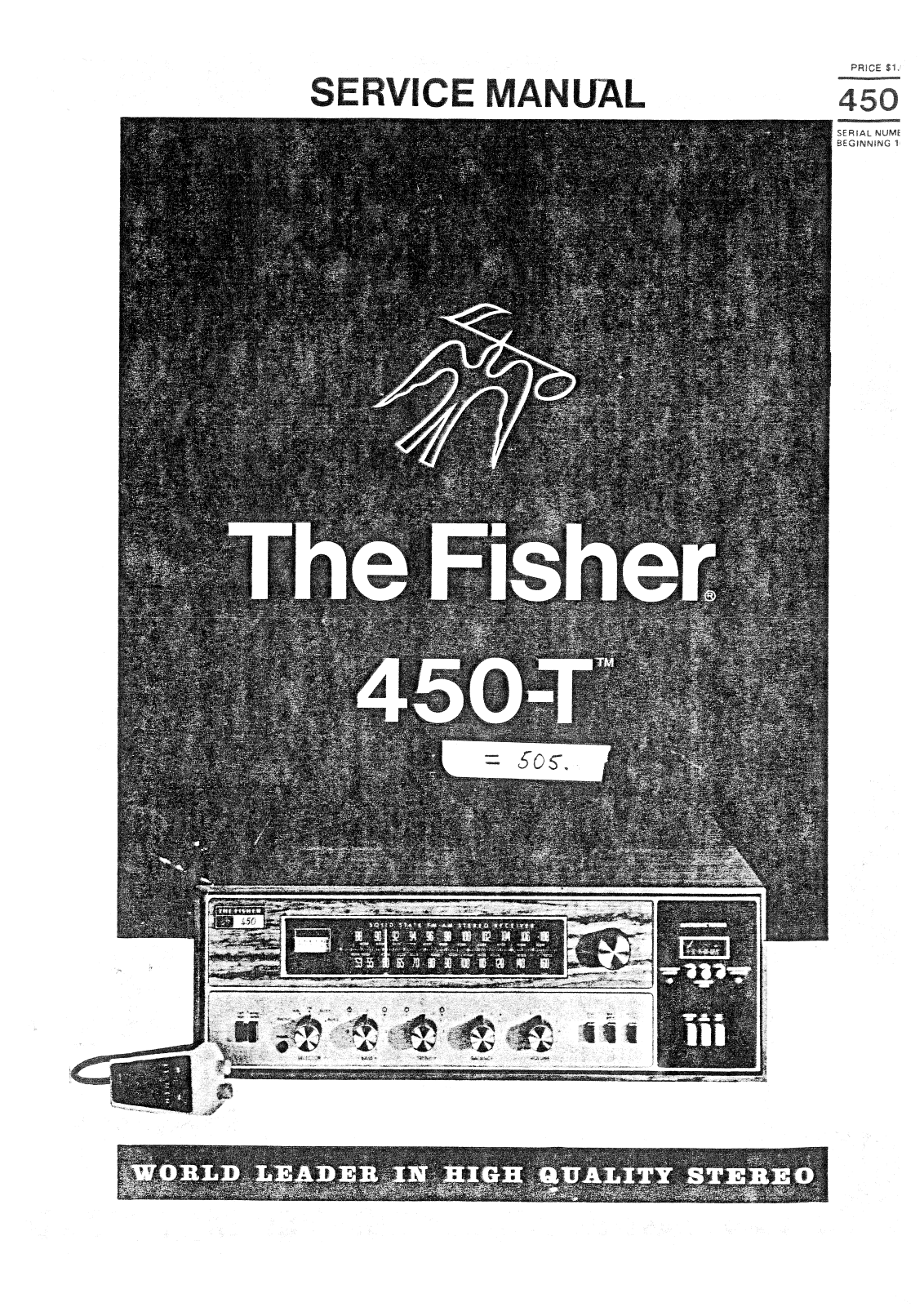 Fisher 450-T Service manual