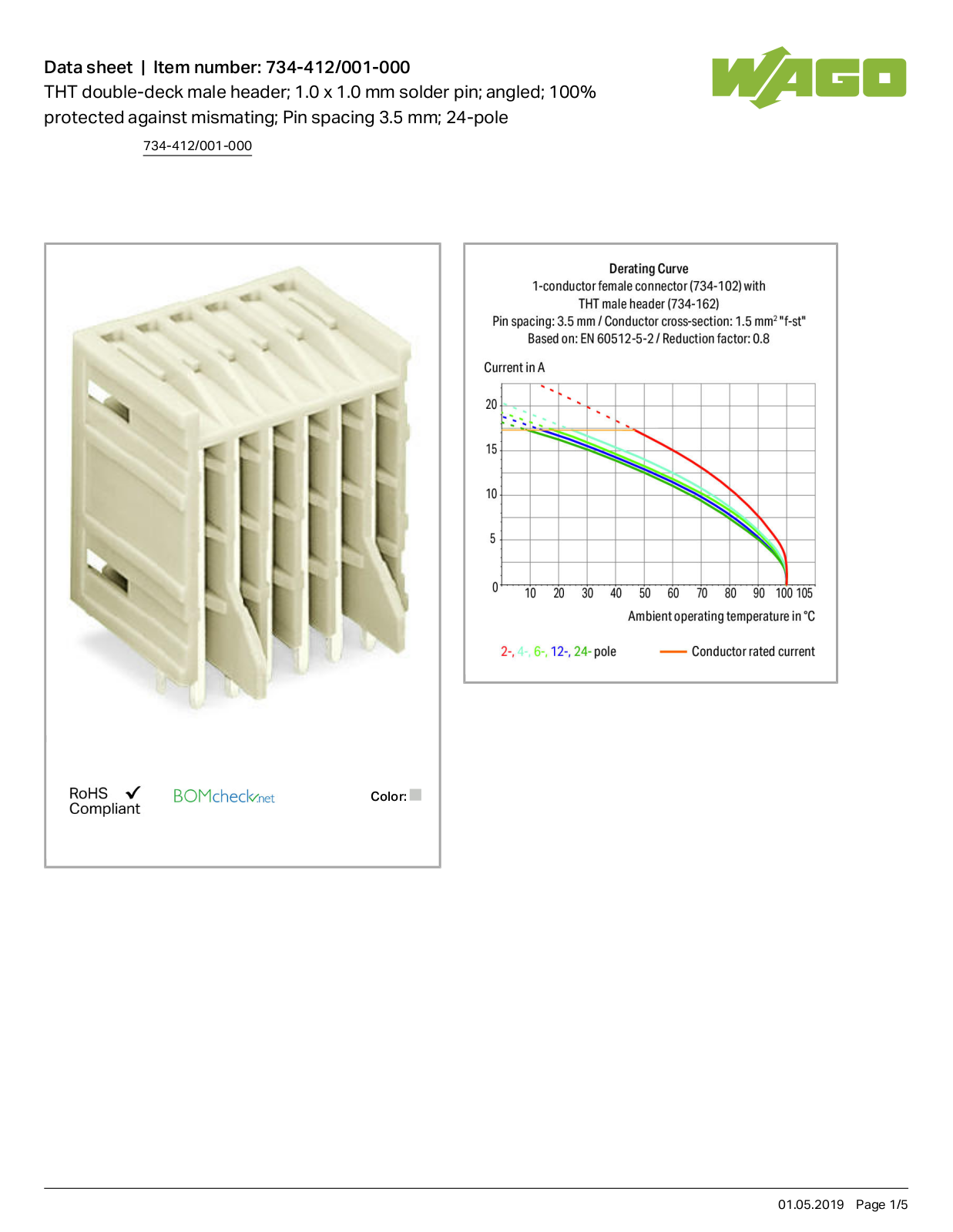 Wago 734-412/001-000 Data Sheet