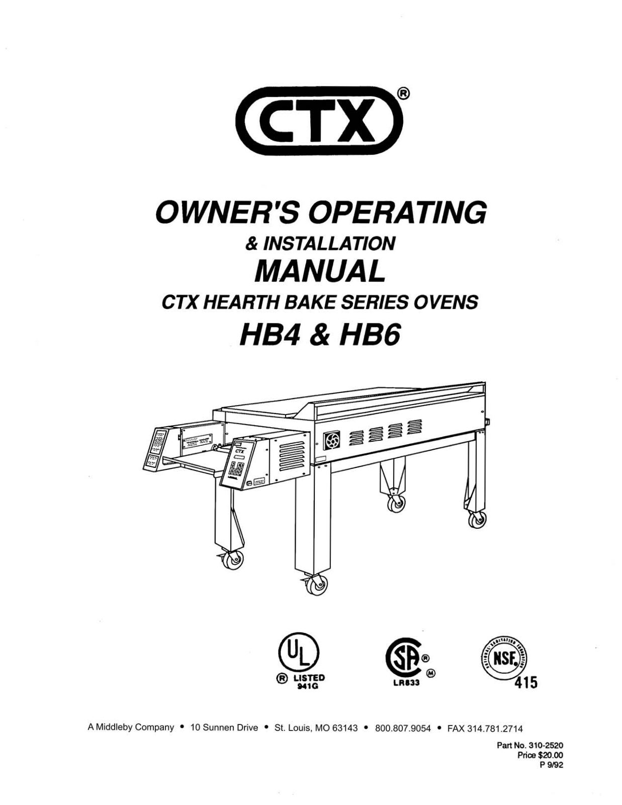 CTX HB4, HB6 Installation  Manual