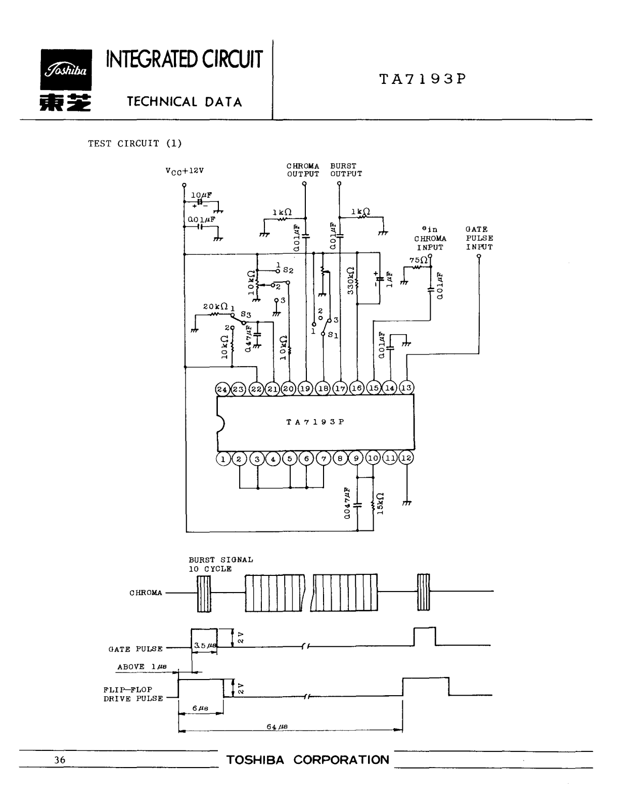 Datasheet TA7193P Specification - ManualMachine.com