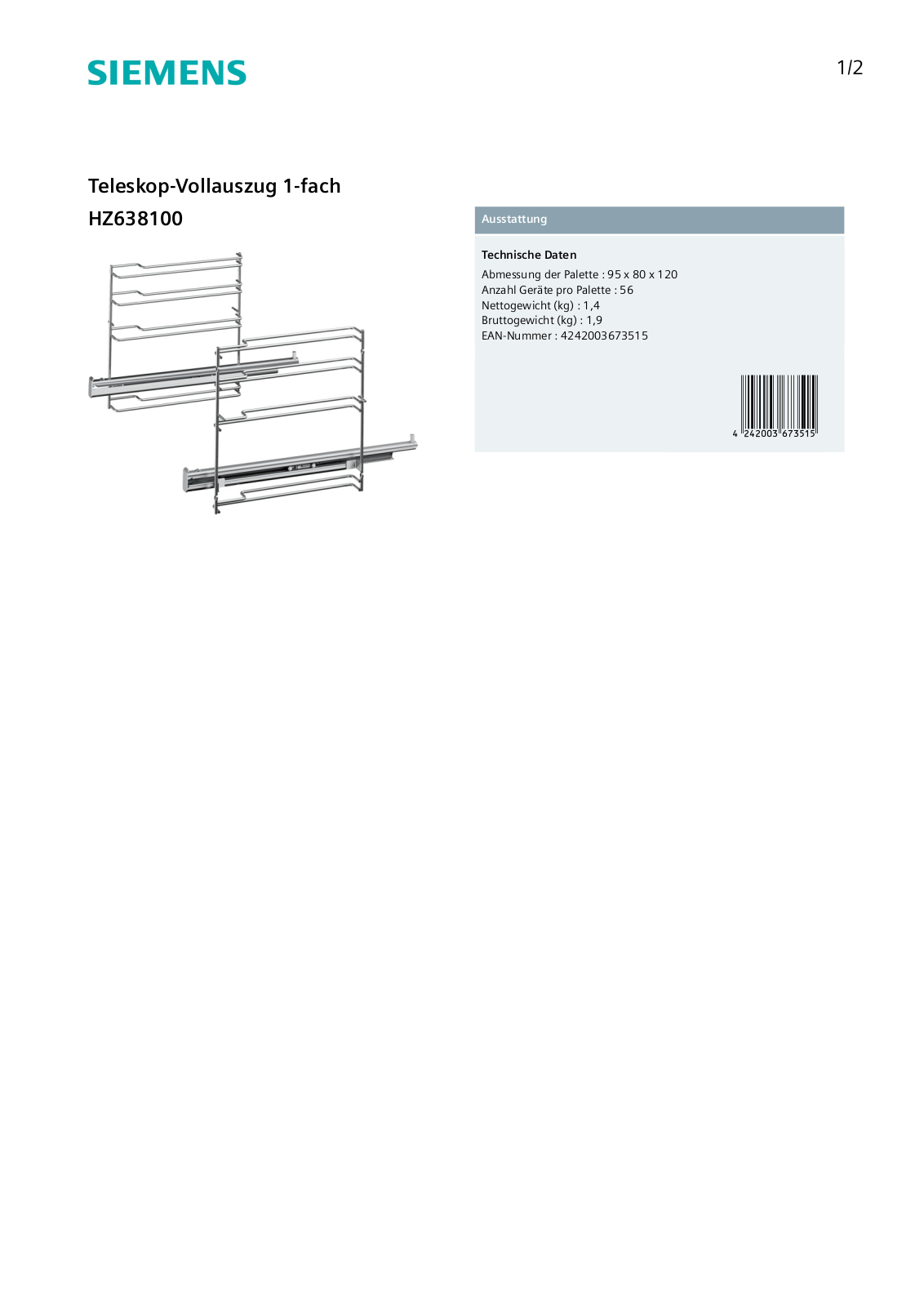 Siemens HZ638100 User Manual