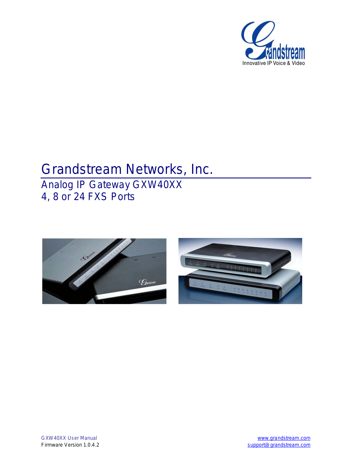 Grandstream Networks GXW40XX User Manual